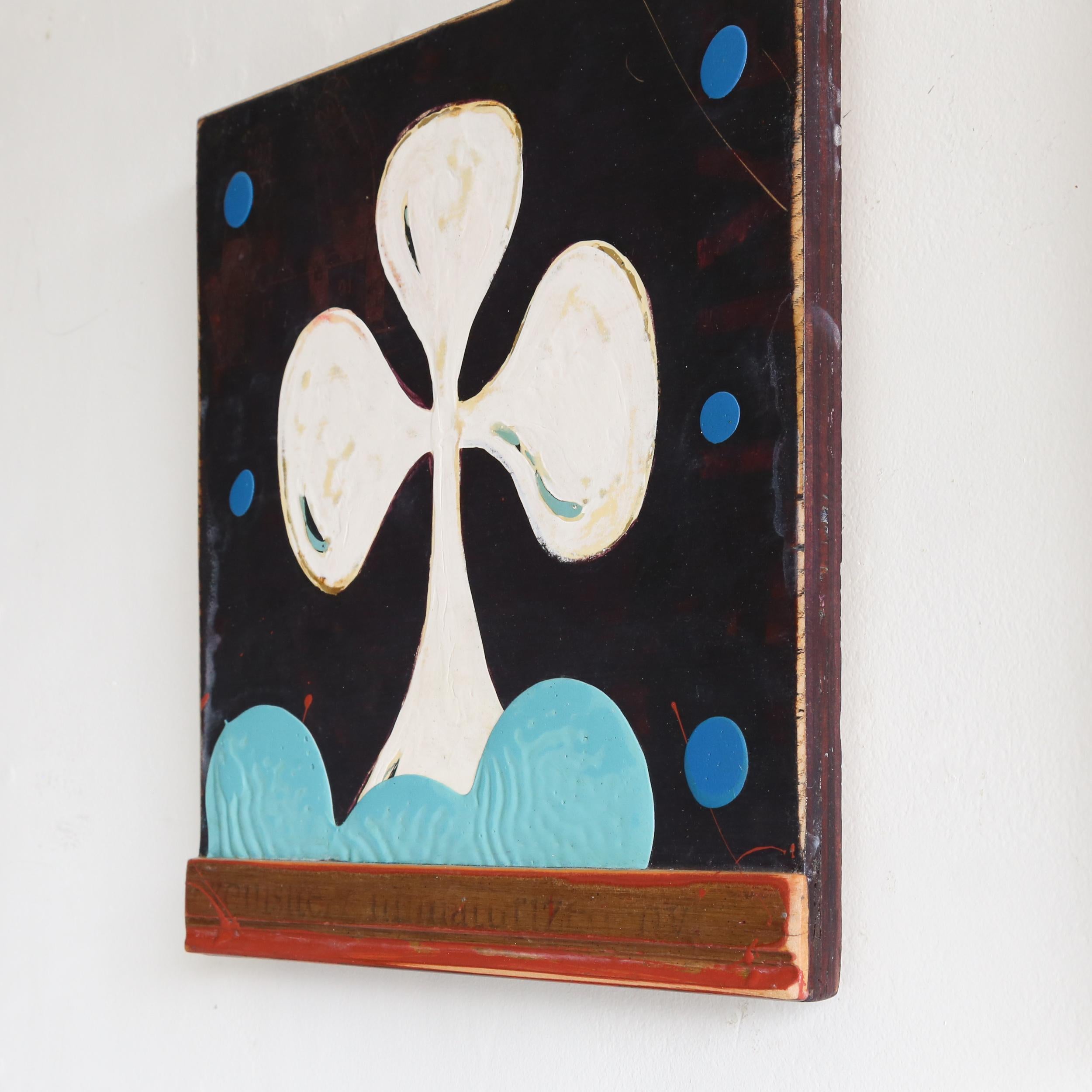 Tre di fiori - Painting Astratto di John Randall Nelson