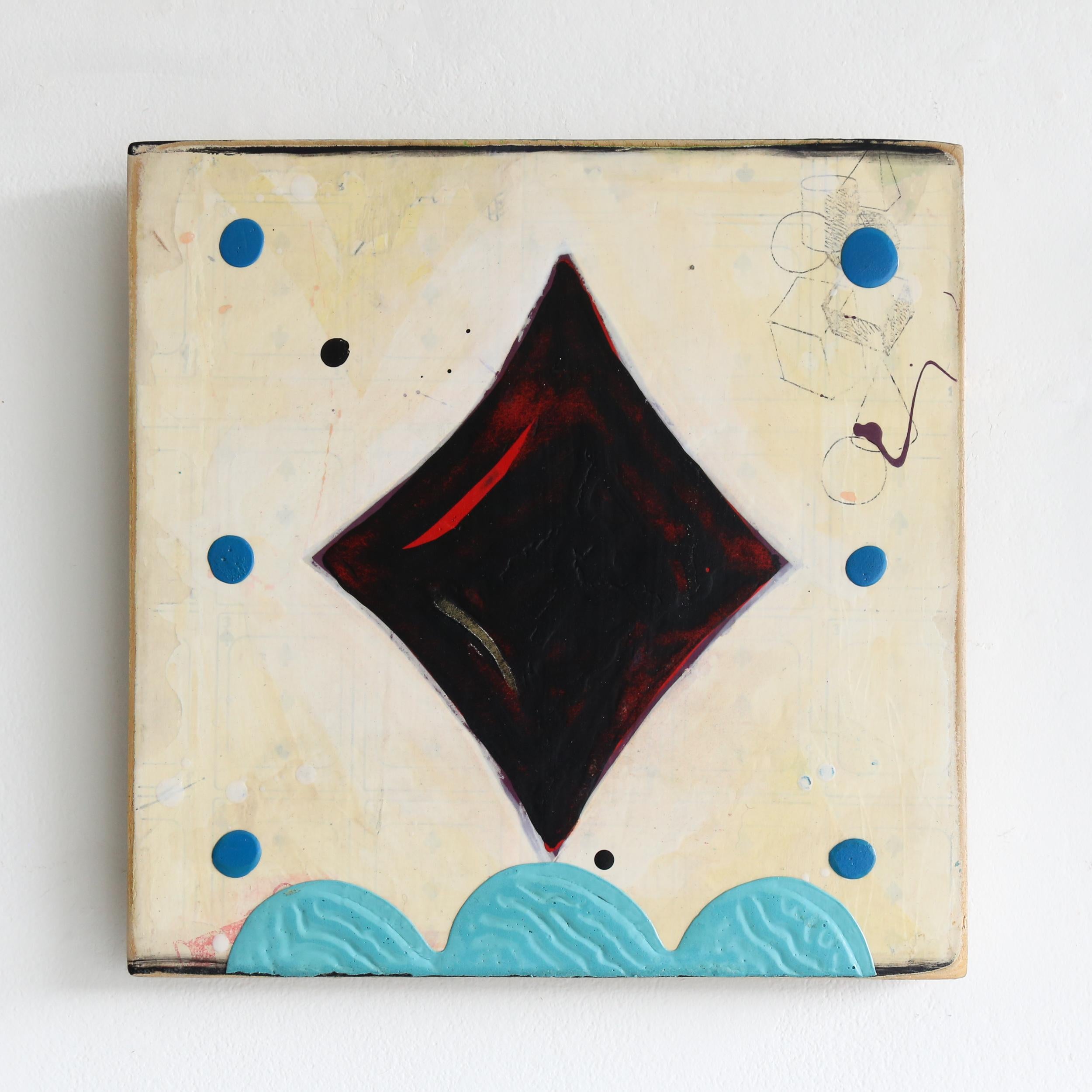 Tre di quadri - Mixed Media Art Astratto di John Randall Nelson