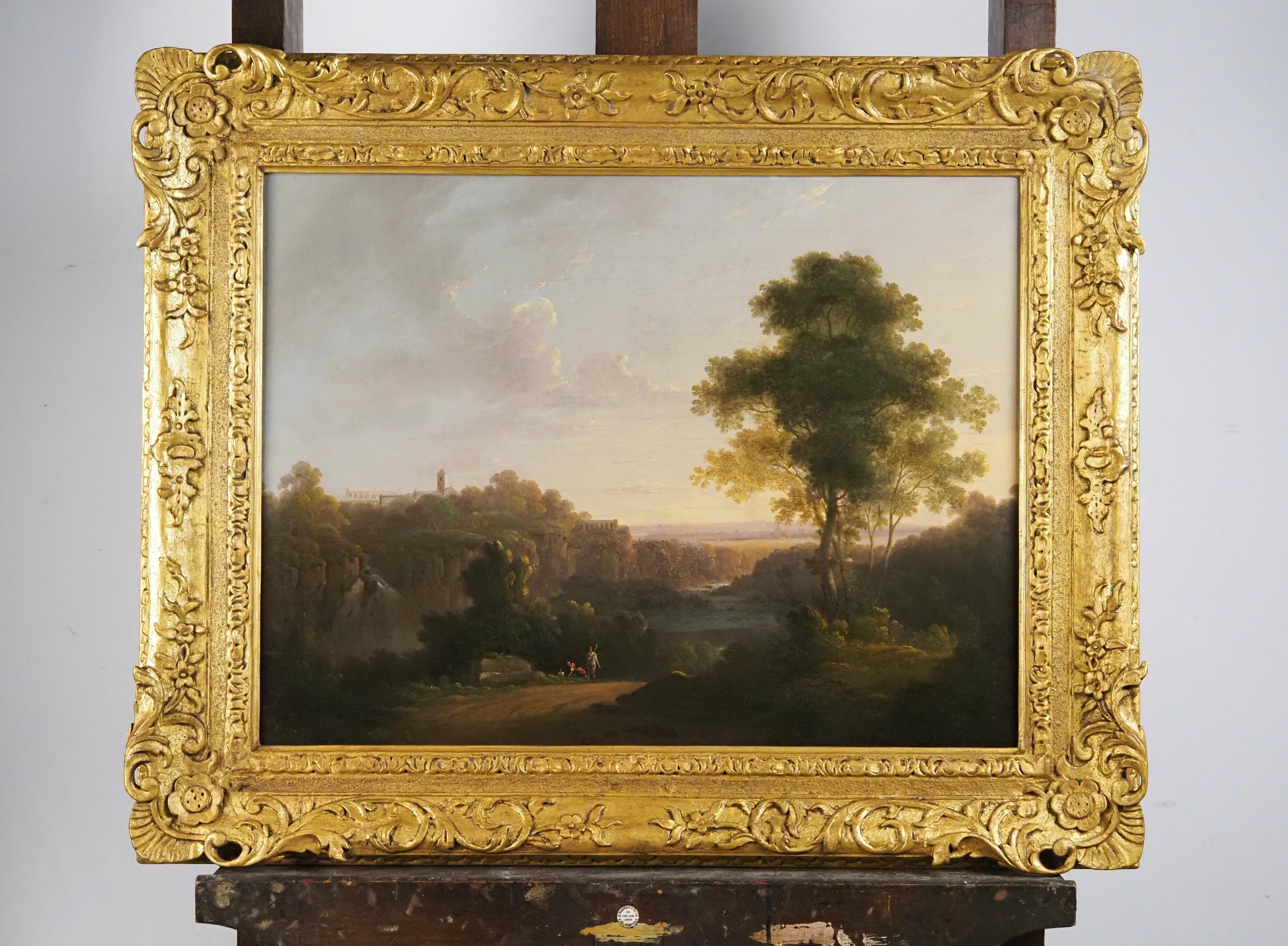A view at Tivoli - Old Masters Painting by John Rathbone