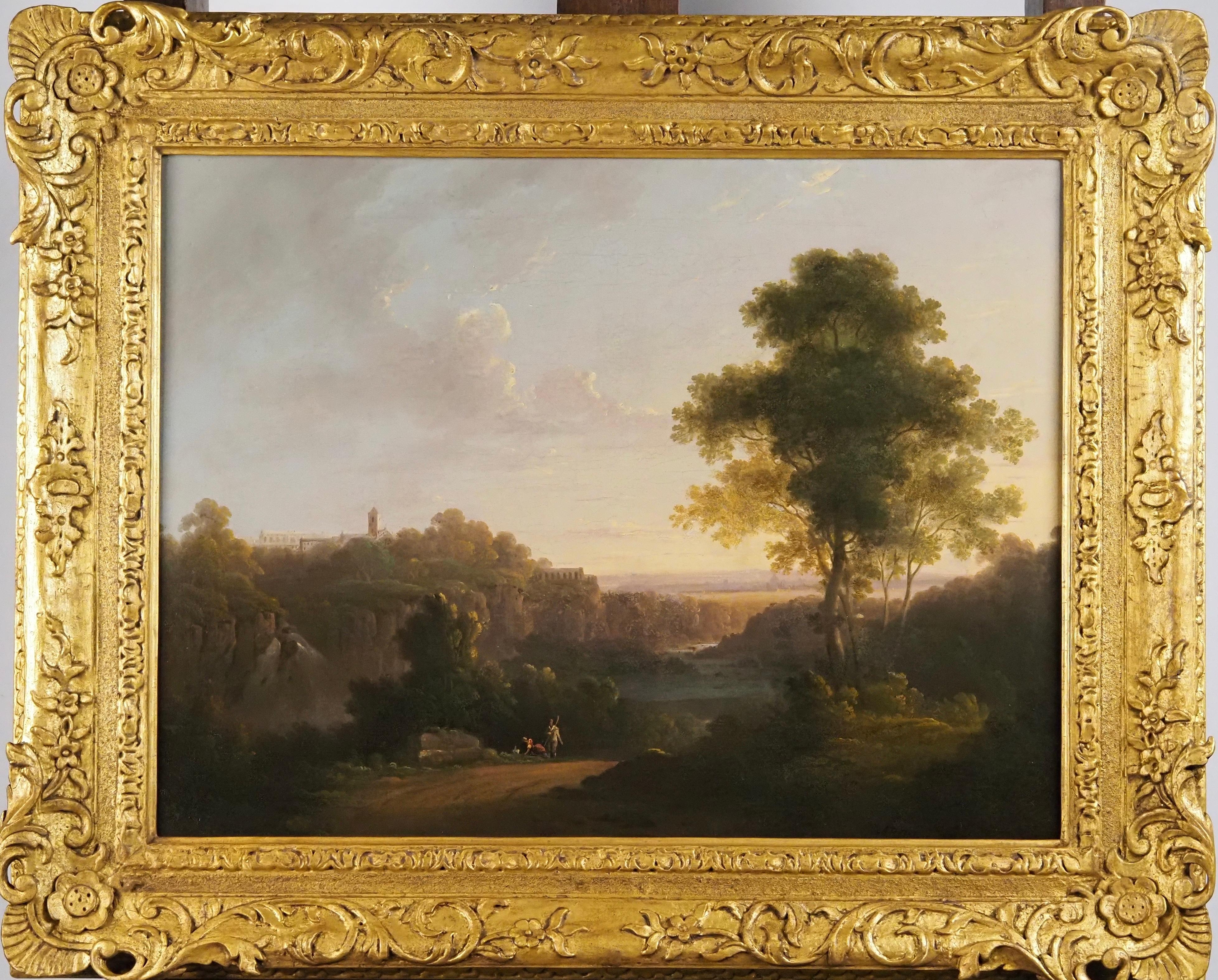 Landscape Painting John Rathbone - Une vue de Tivoli