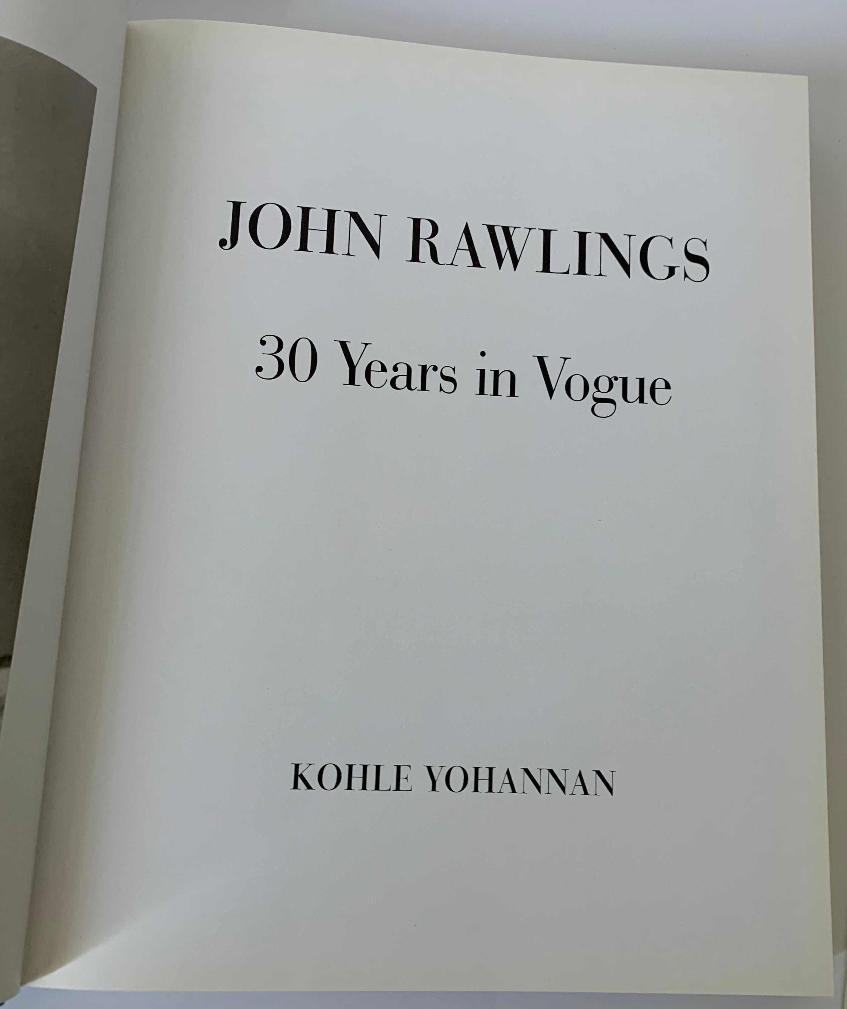 John Rawlings 30 Years in Vogue First Edition Book In Good Condition In Stamford, CT