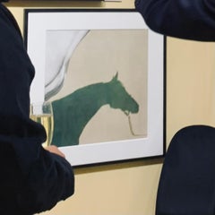 Sagamix, abstracto, impresión de silueta de semental