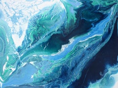 All’interno dell’onda - Paesaggio marino astratto e vorticoso