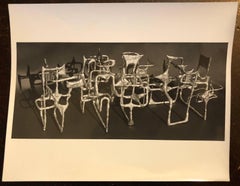 Foto vintage alla gelatina d'argento di Ibram Lassaw Scultura modernista (fotografia)