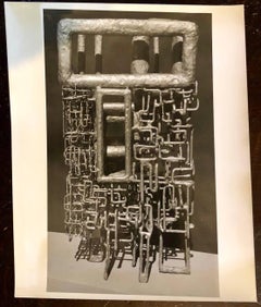 Vintage Silver Gelatin Photo of Ibram Lassaw Modernist Sculpture (Photograph)