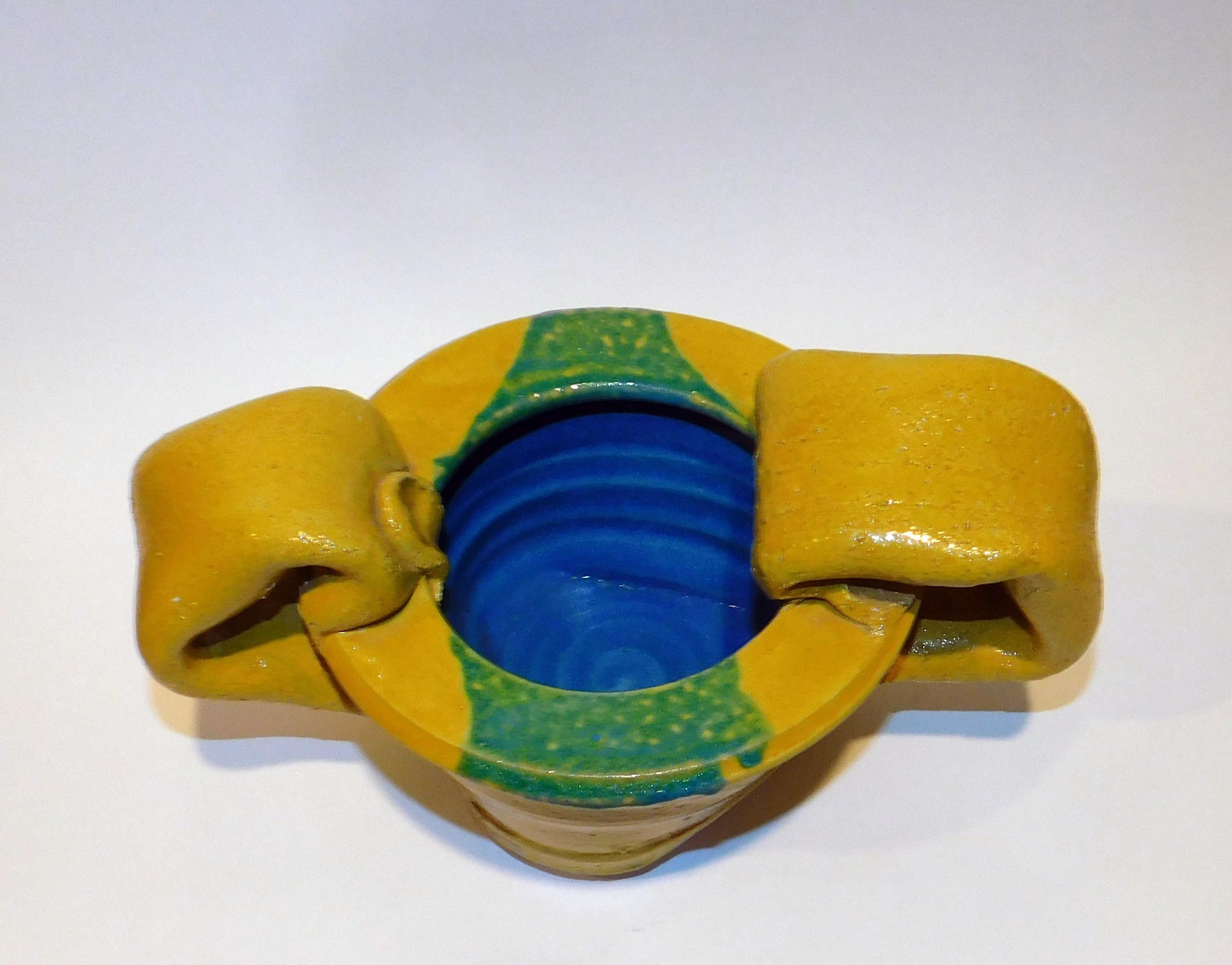 Fired John Reeve Studio Potter Conceptual Yellow Pot