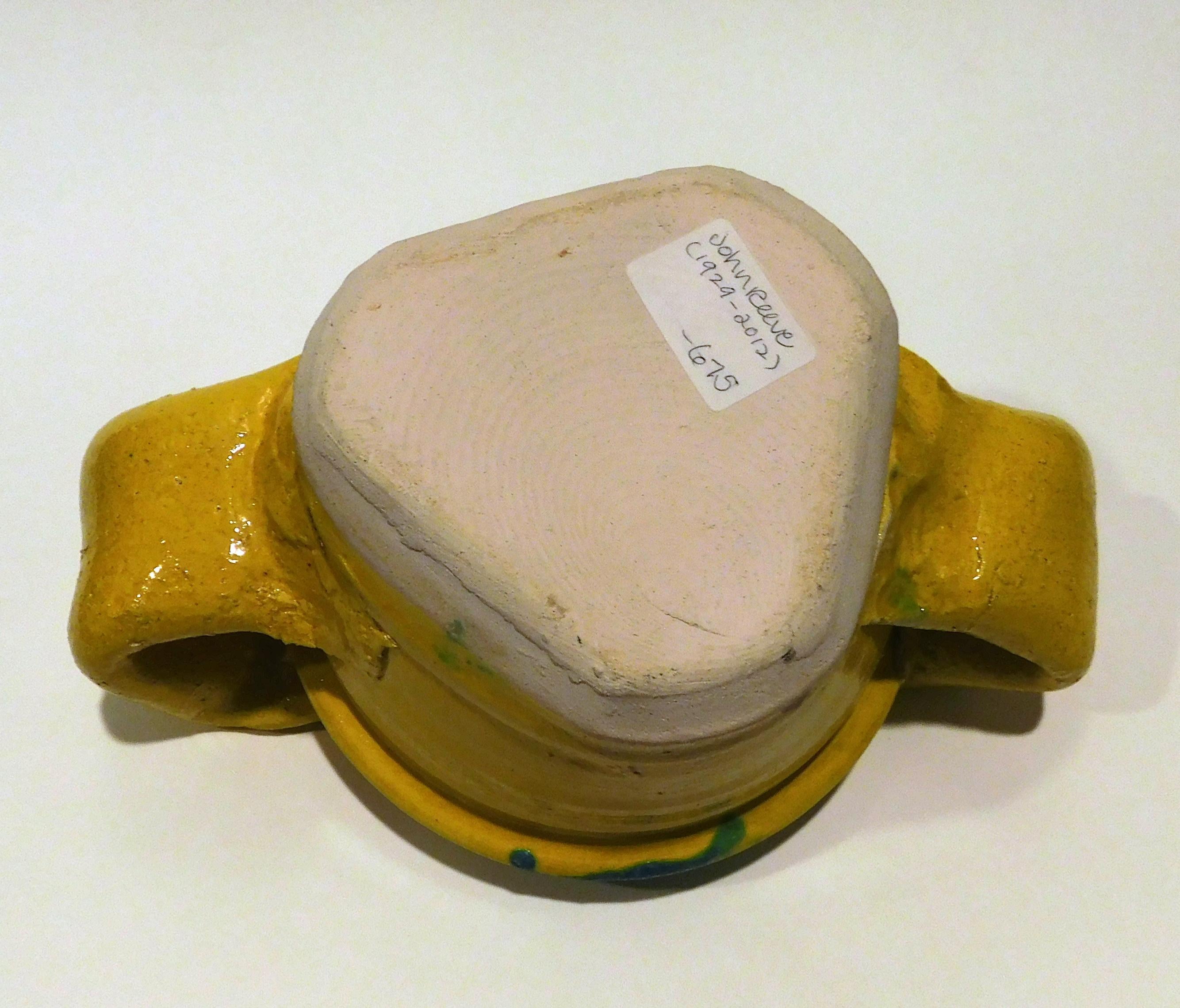Clay John Reeve Studio Potter Conceptual Yellow Pot