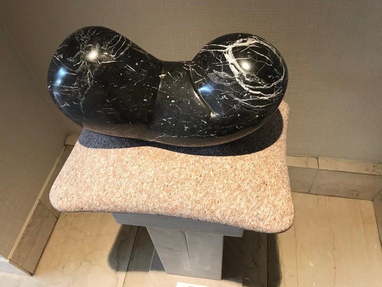 Chrysalis, unique stone sculpture, granite, limestone contemporary sculpture For Sale 1