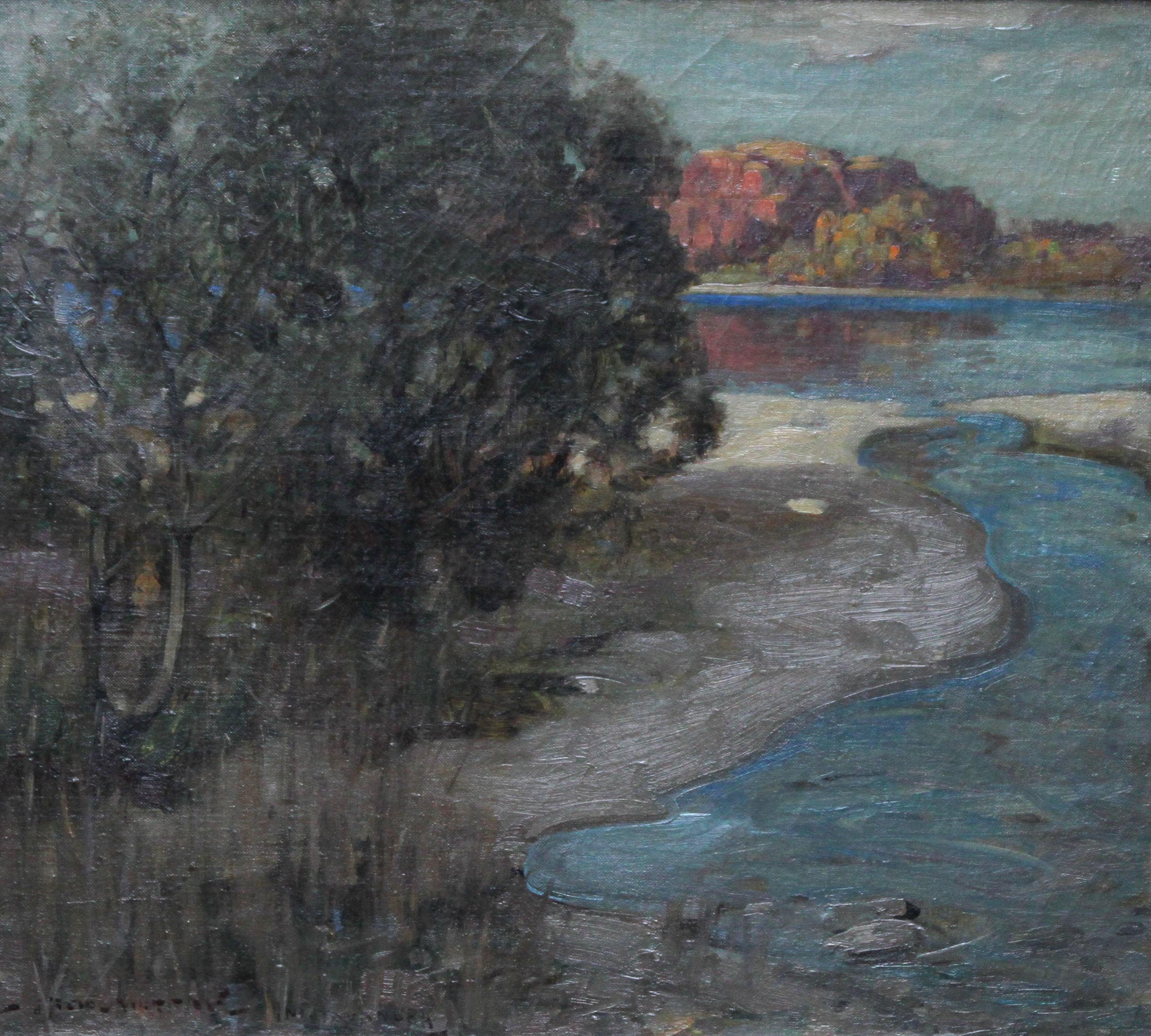 Loch Lomond - Scottish Impressionist art Glasgow Boys landscape oil painting  For Sale 5