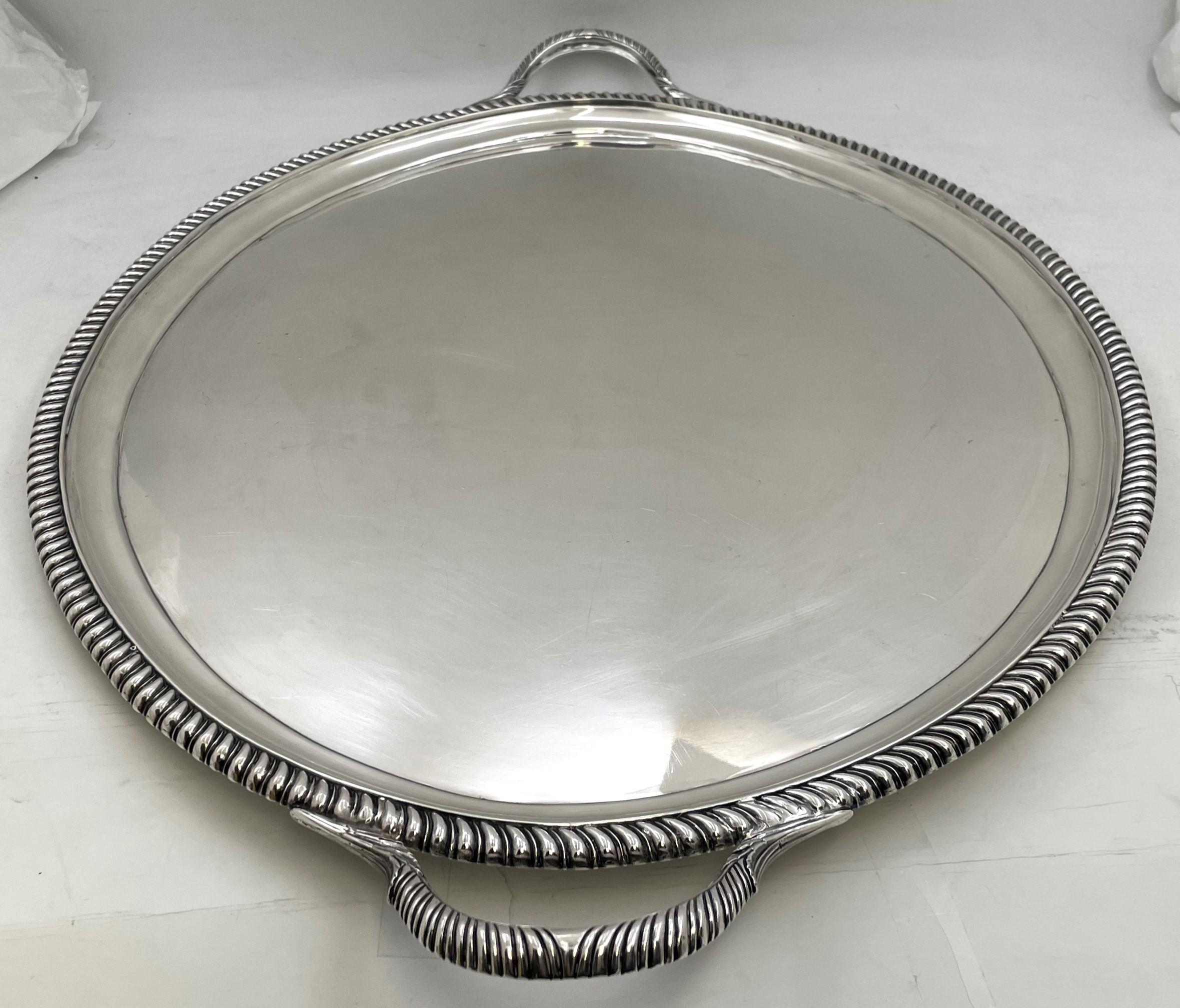 Georgiano Vassoio georgiano John Reily in argento sterling 1788 in vendita