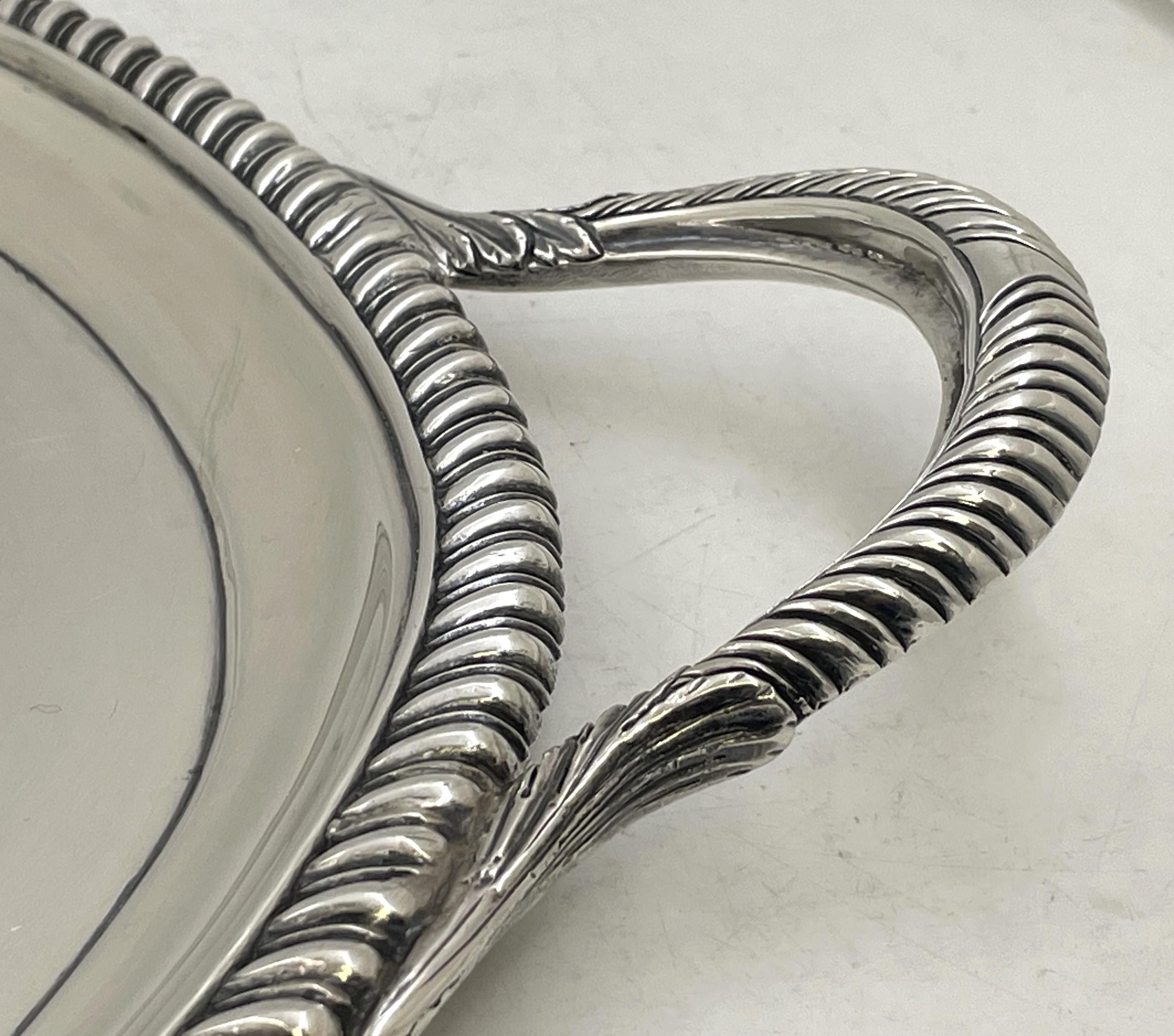 Vassoio georgiano John Reily in argento sterling 1788 In condizioni buone in vendita a New York, NY