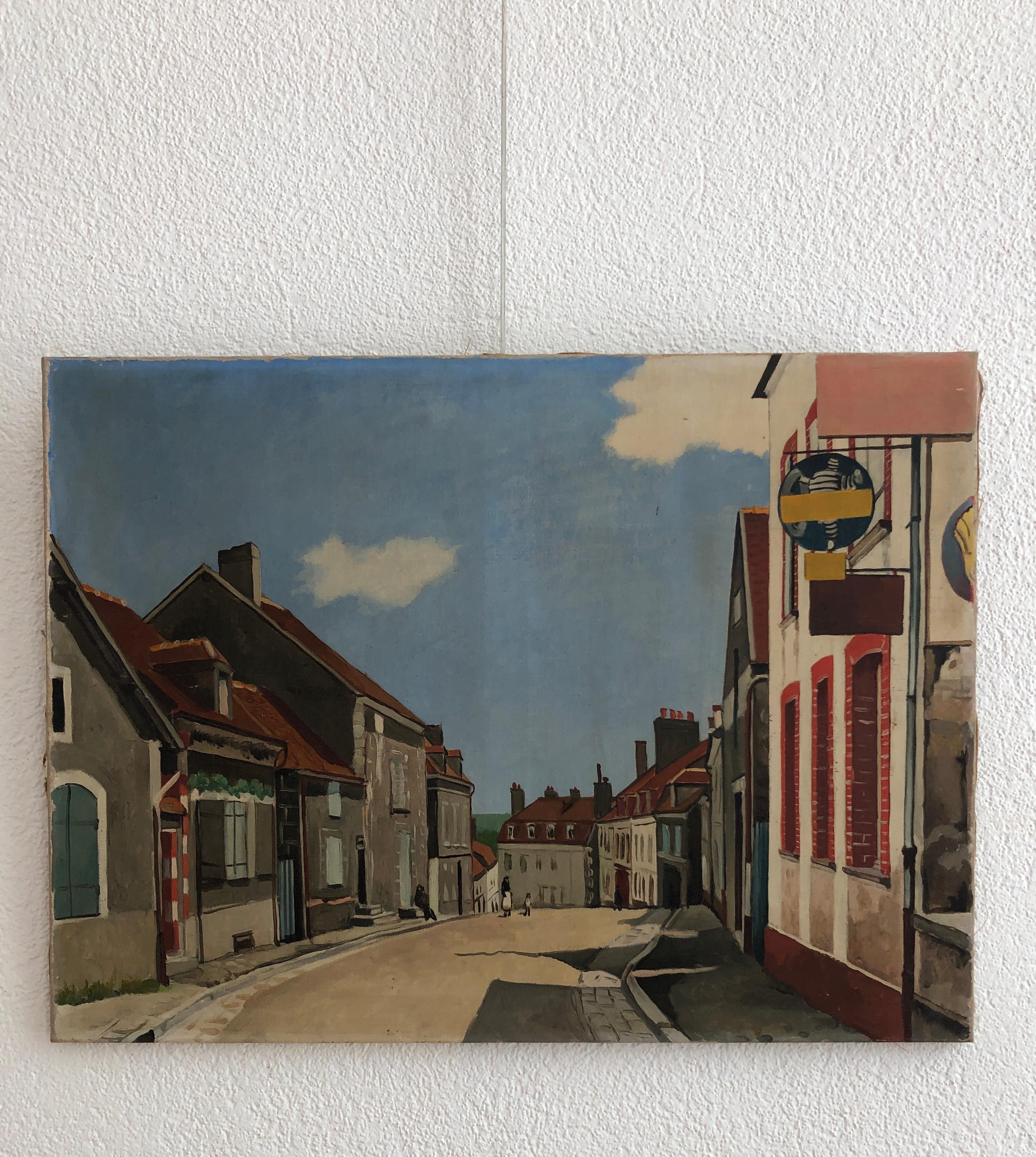 La vivace strada di Ginevra - Painting di John Reitz