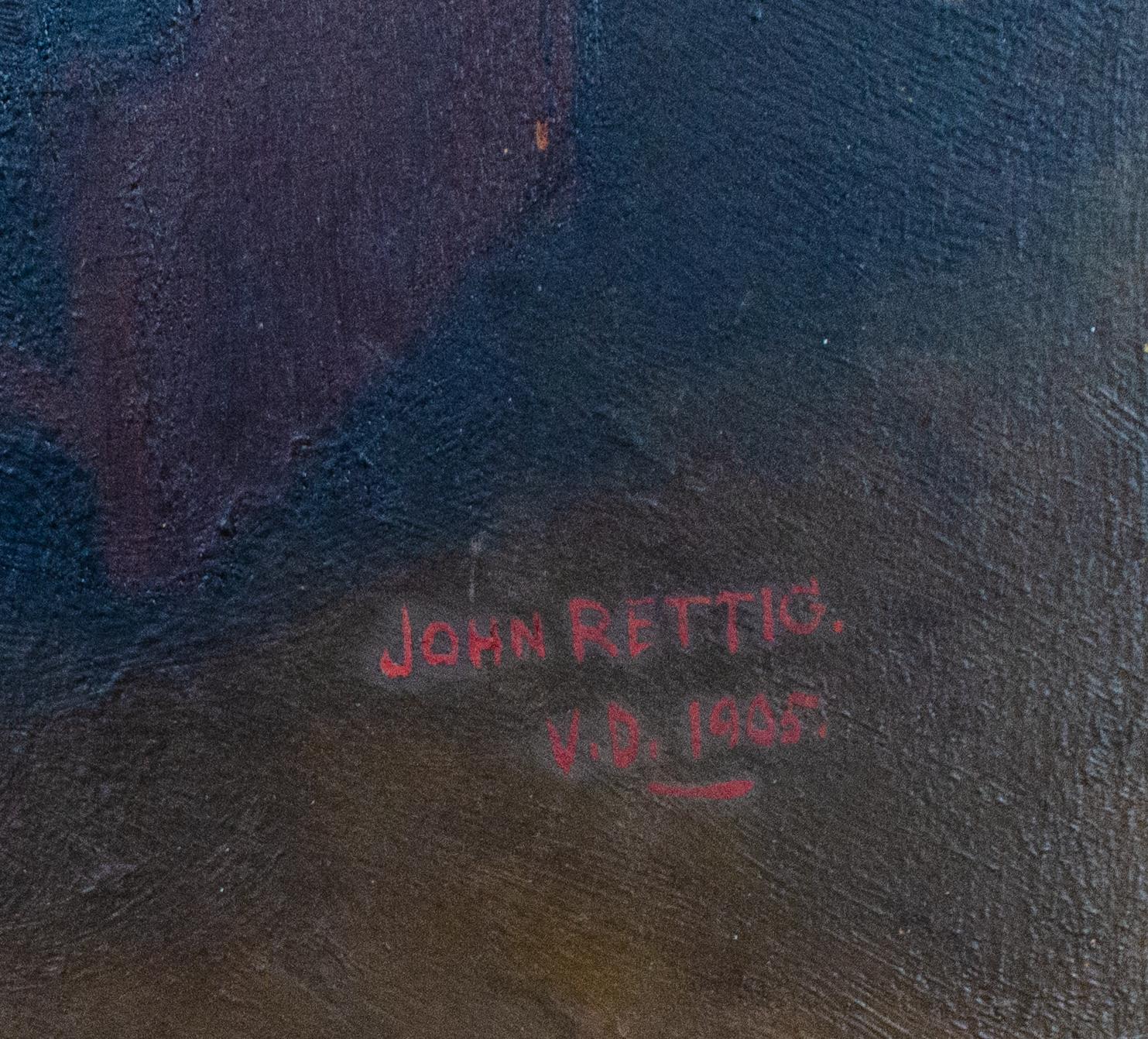 Originales John Rettig-Porträt eines niederländischen Mädchens 2