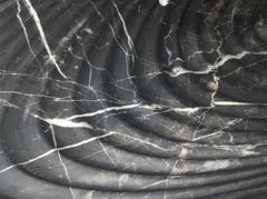 John Richard Plateau en marbre sculpté en forme de goutte d'eau