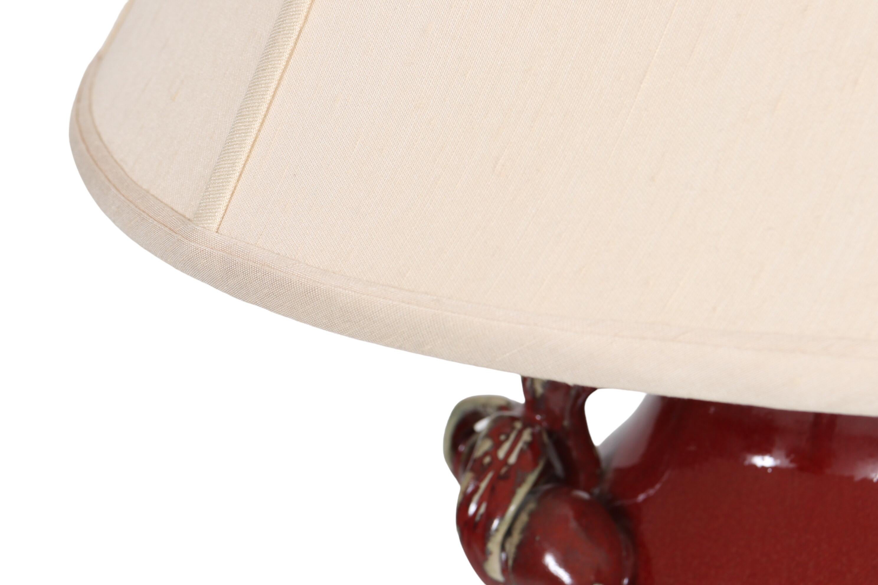 John Richard Ceramic Table Lamp In Excellent Condition For Sale In Bradenton, FL