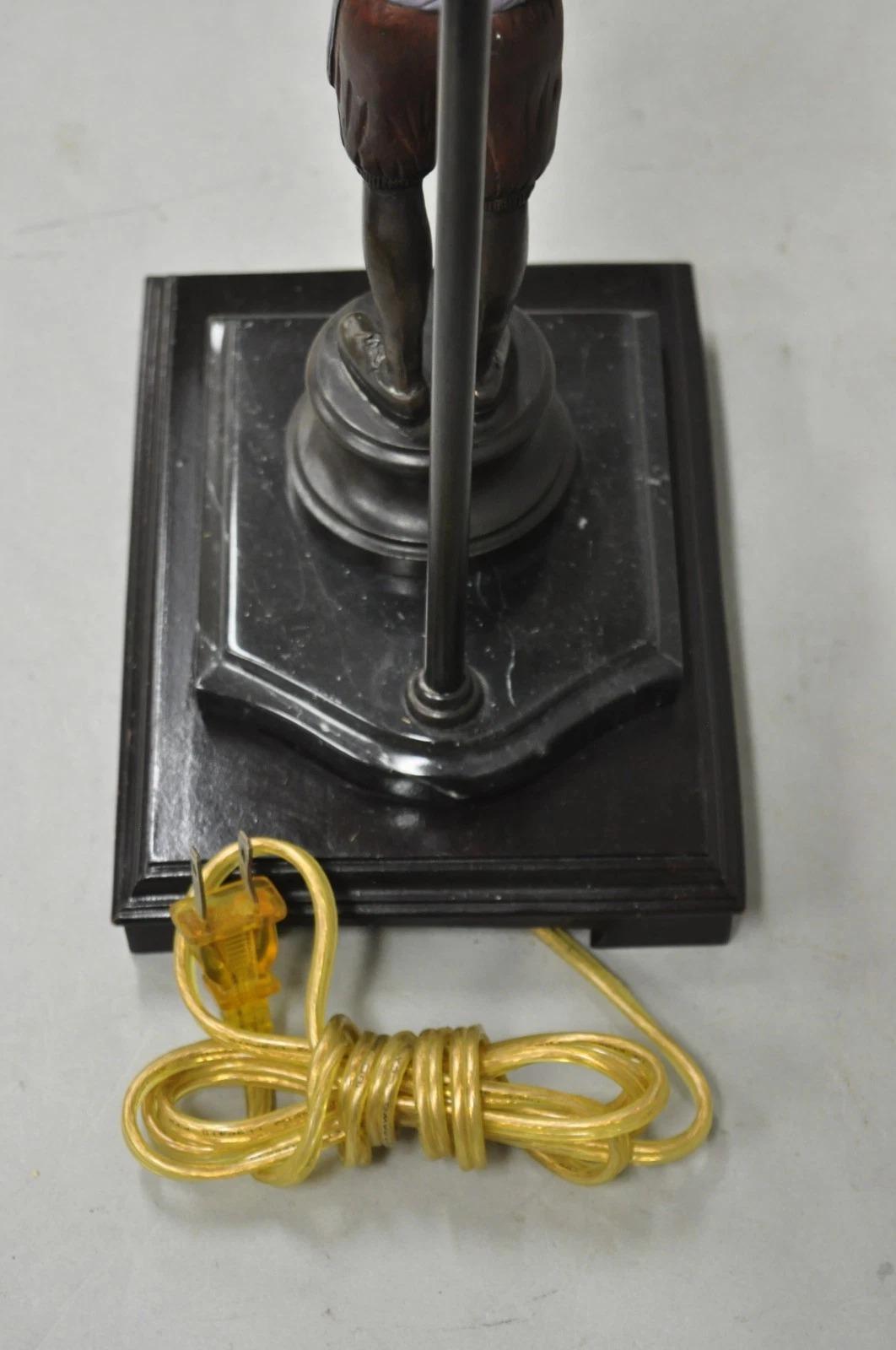 John Richard Egyptian Moorish Figural Butler Servant Table Lamp For Sale 4