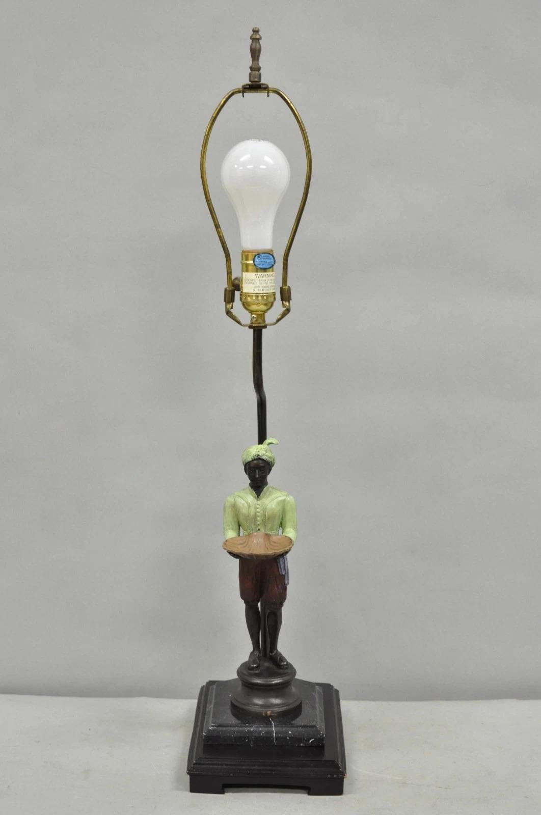 John Richard Egyptian Moorish Figural Butler Servant Table Lamp For Sale 5