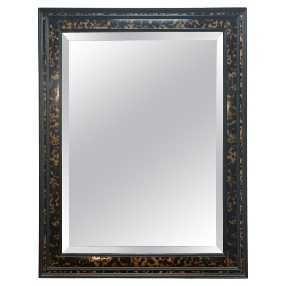John Richard Faux Tortoise Beveled Mirror