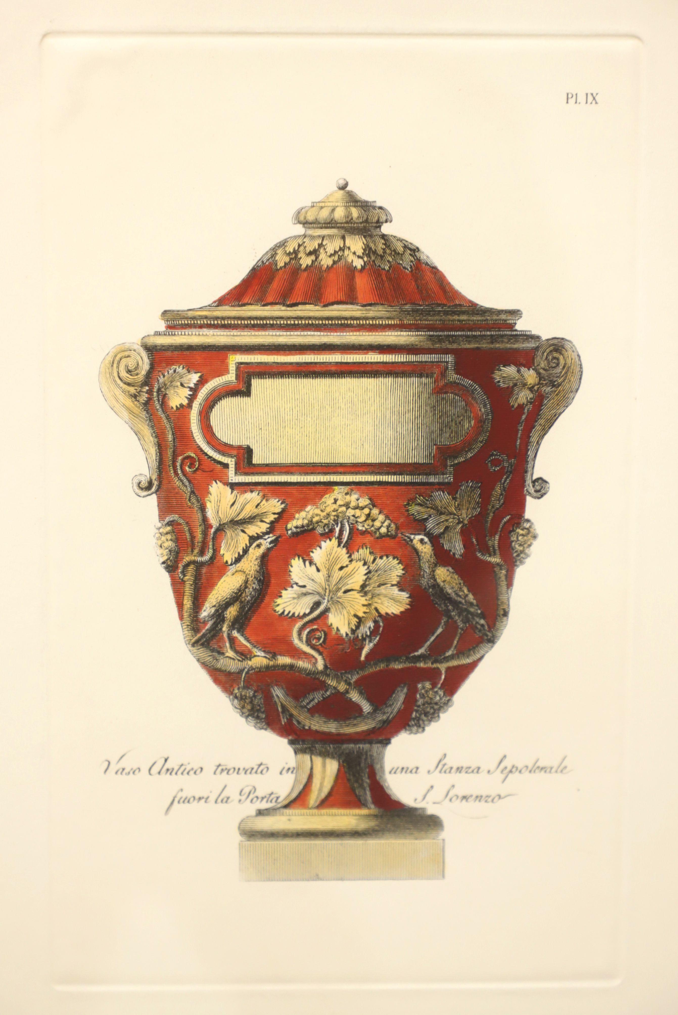 JOHN-RICHARD Lithographs of Urns - Pair 2