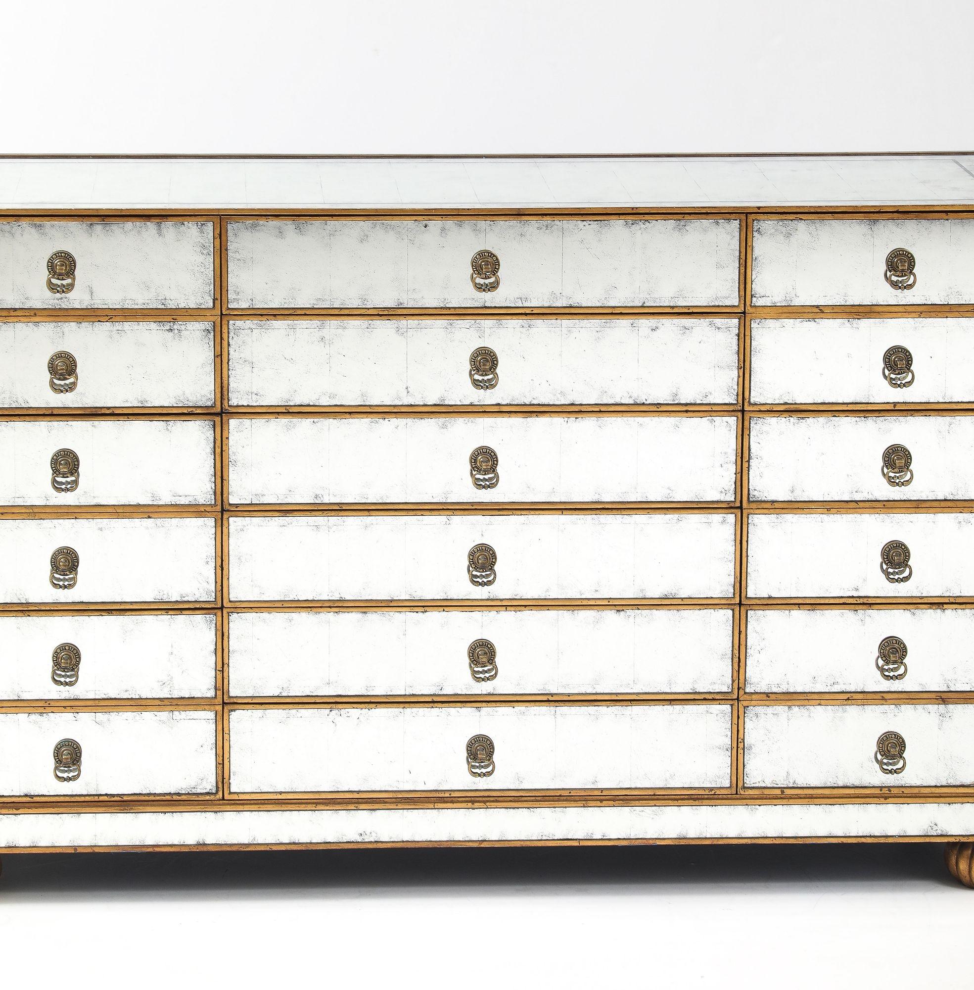 American John Richard Mirrored Chest/ Commode. For Sale