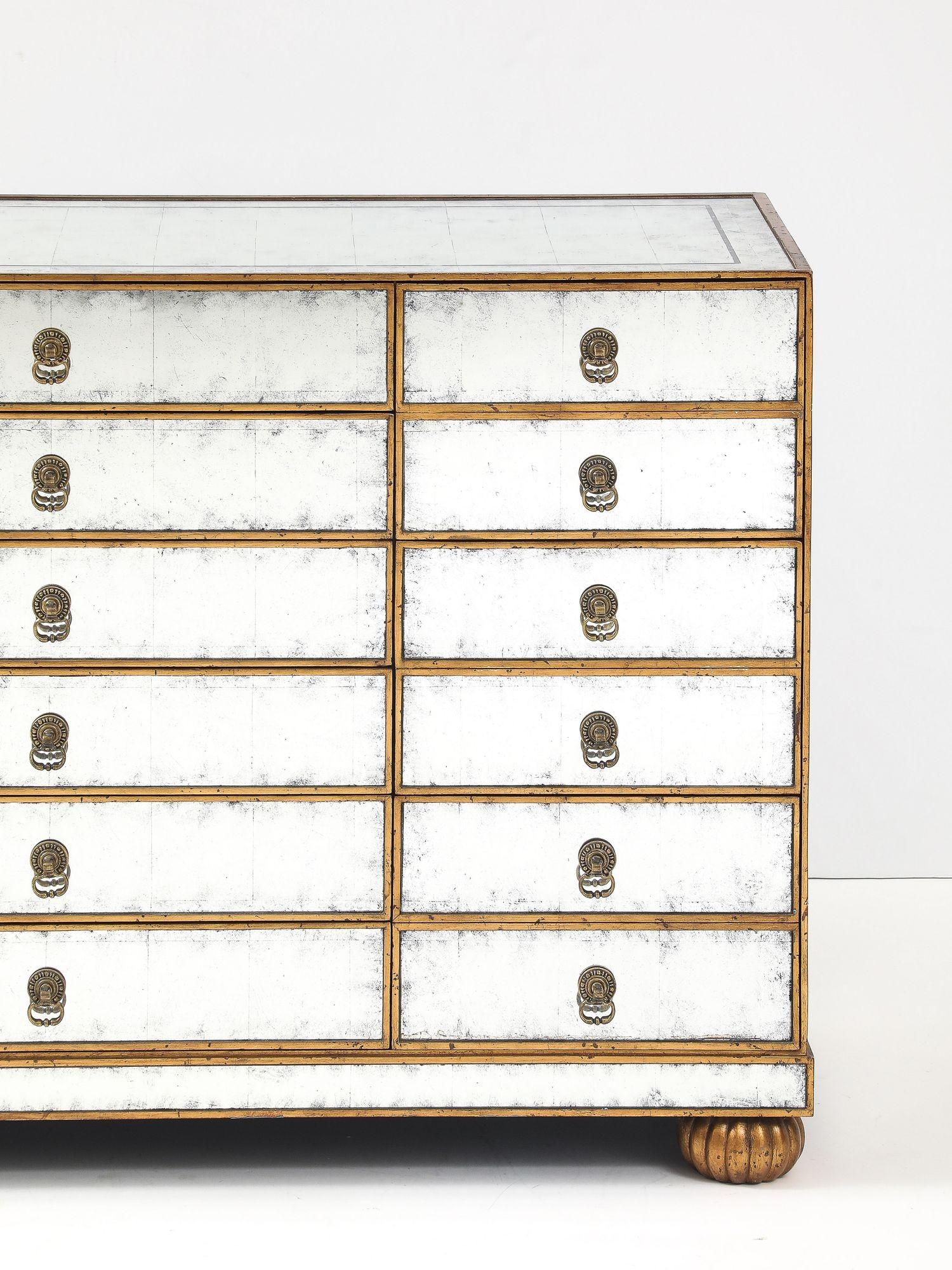 John Richard Mirrored Chest/ Commode. In Good Condition For Sale In New York, NY