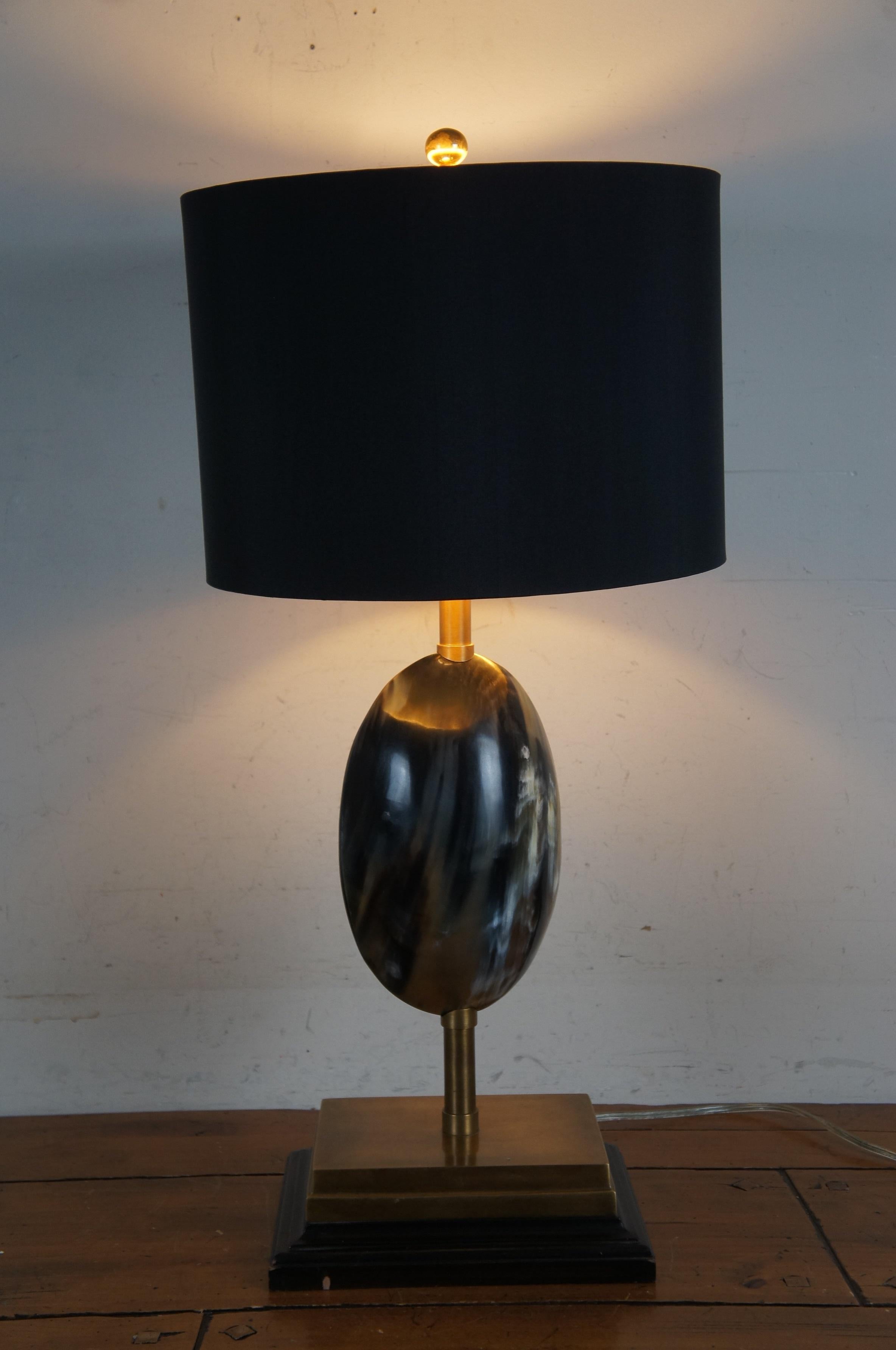 John Richard Modern Single Horn Ovoid Desk Table Lamp 8288 30
