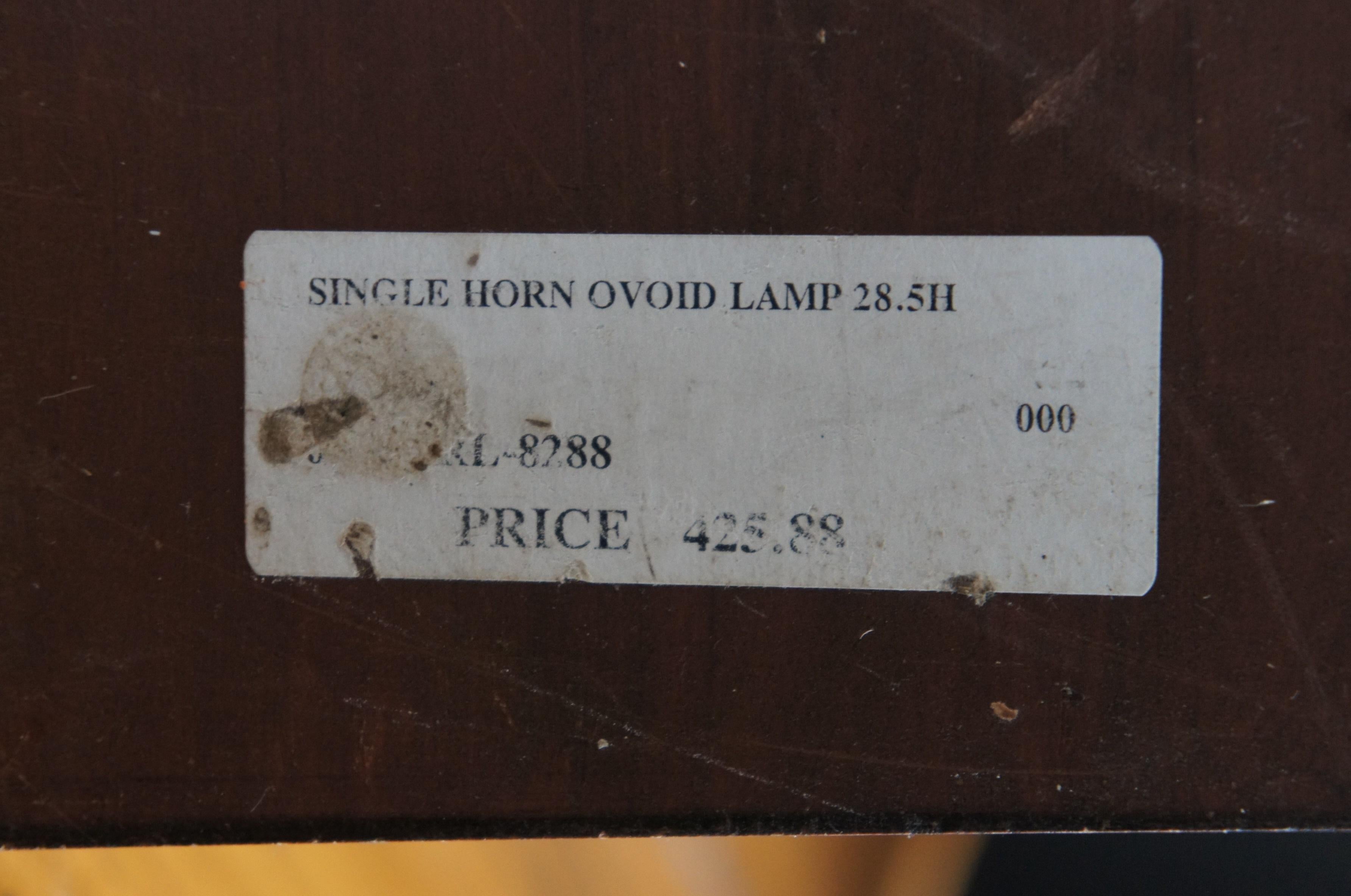 John Richard Modern Single Horn Ovoid Desk Table Lamp 8288 30