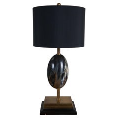 John Richard Modern Single Horn Ovoid Desk Table Lamp 8288 30"