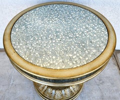 John Richard Style Eglomise Mirror Center Accent Table