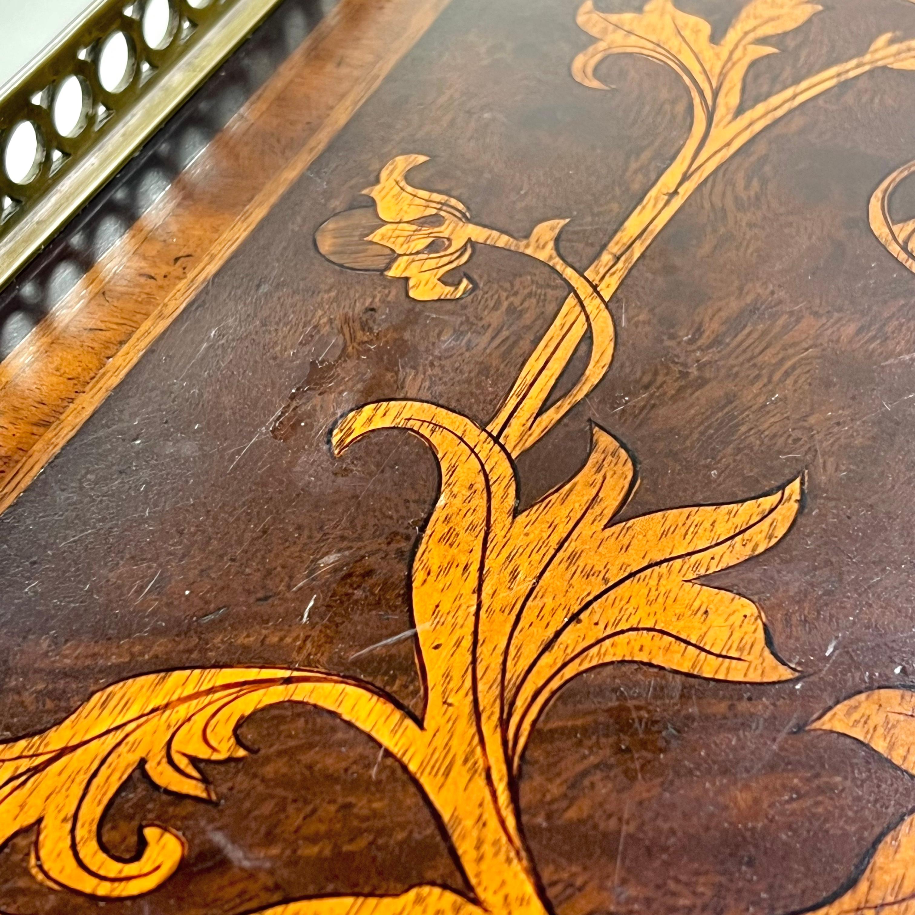 John Richard Two-Tiered Inlaid Console Table For Sale 4