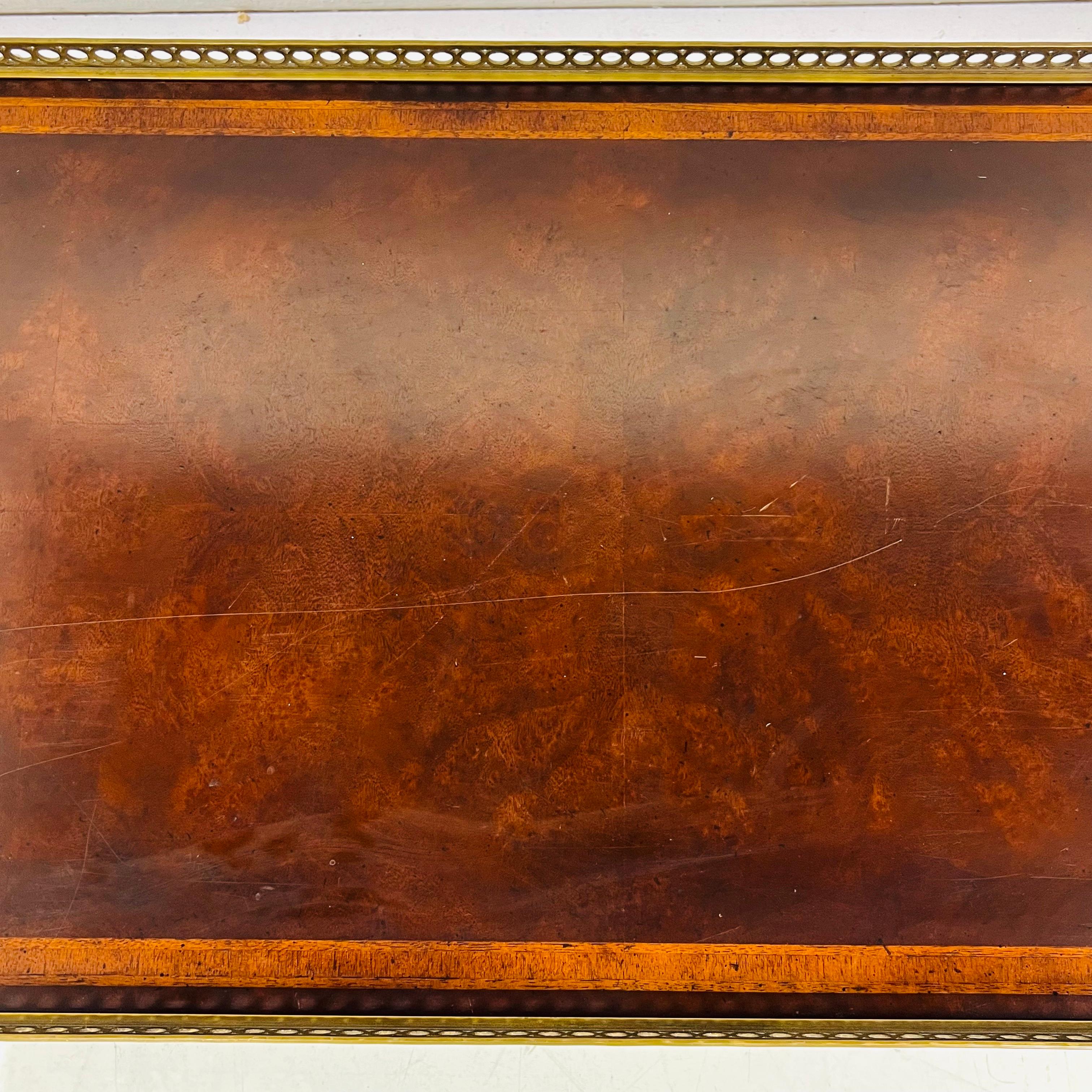 John Richard Two-Tiered Inlaid Console Table For Sale 6