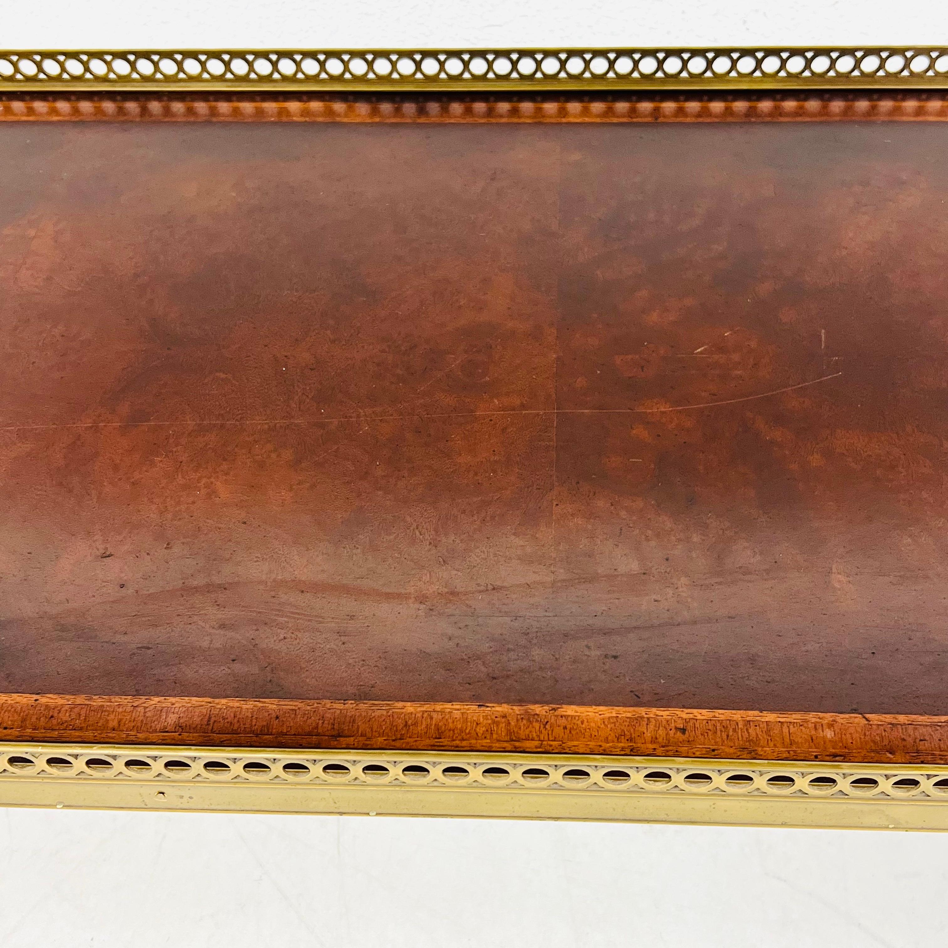 John Richard Two-Tiered Inlaid Console Table For Sale 10