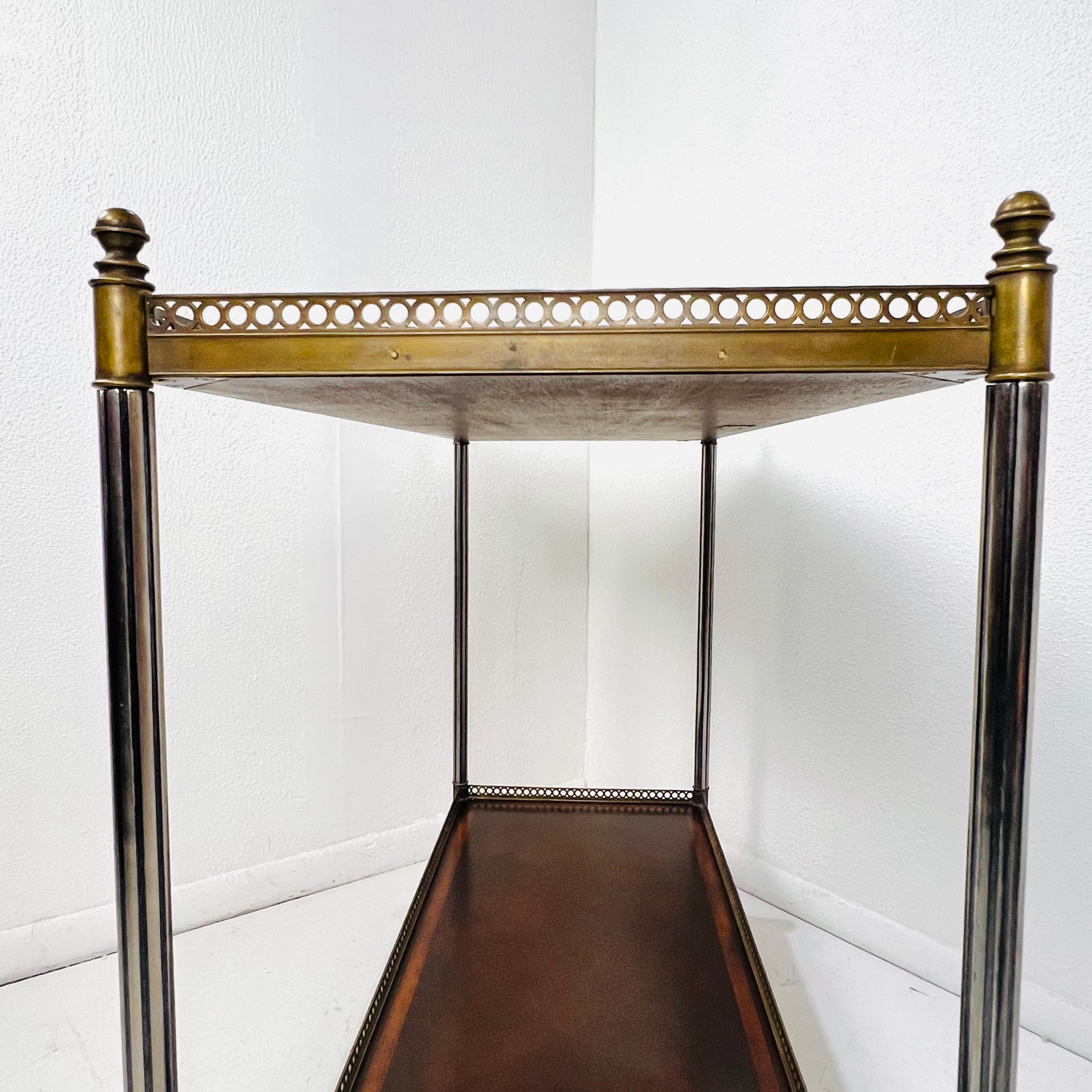 John Richard Two-Tiered Inlaid Console Table For Sale 12