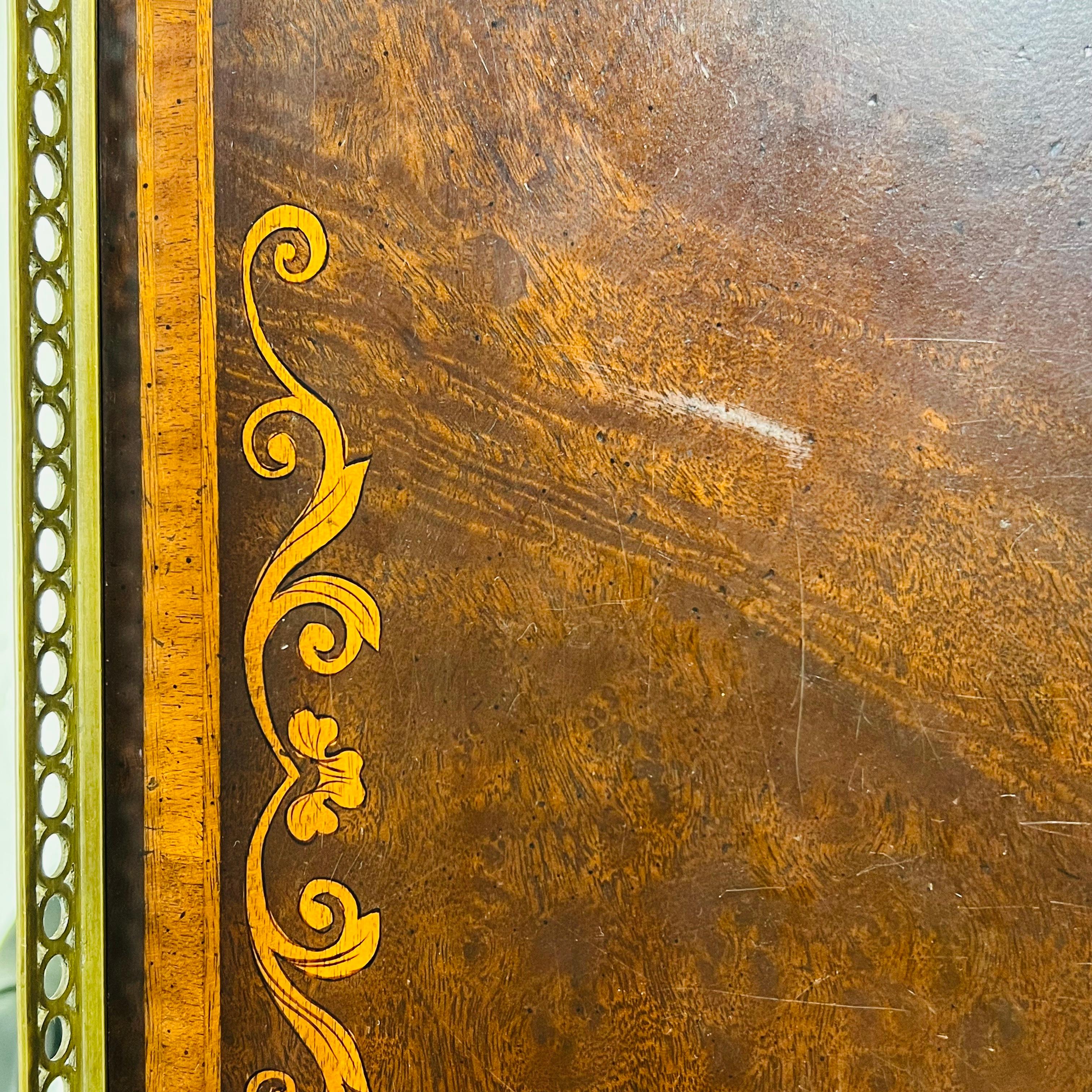 John Richard Two-Tiered Inlaid Console Table For Sale 2