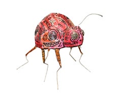 John Richards Yummy Mud Puddle Gallery Lady Bug Sculpture Nightlight Lamp 10"