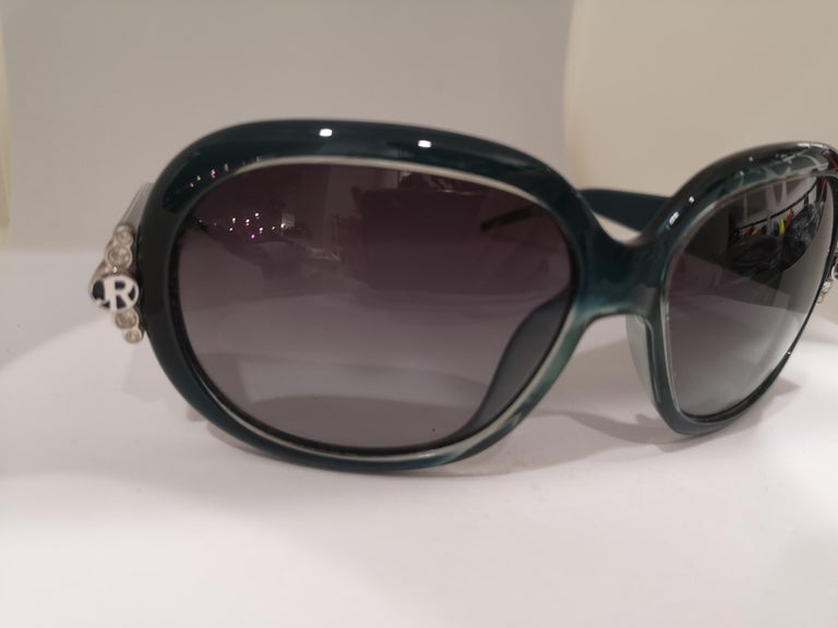 Women's John Richmond blue green sunglasses For Sale