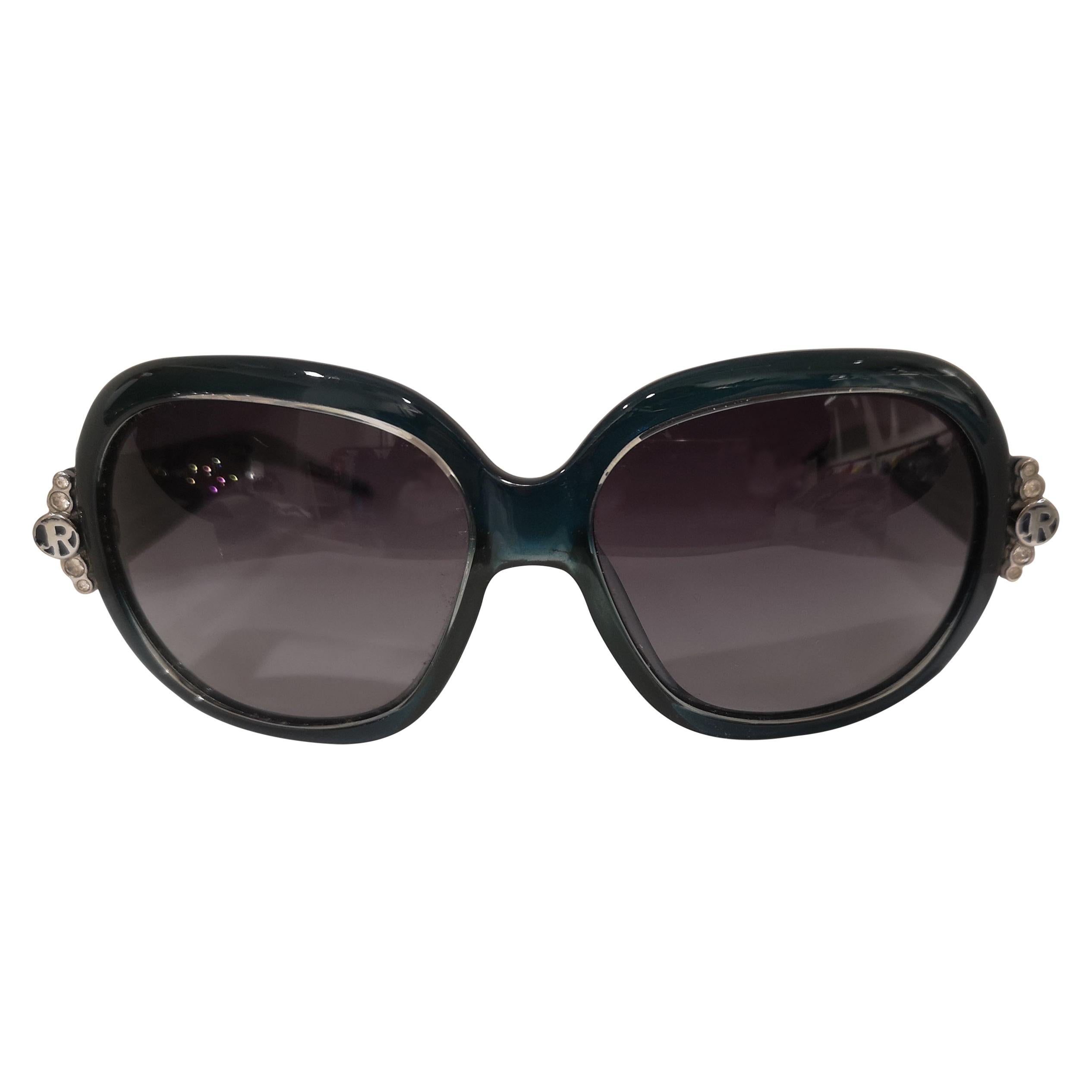 John Richmond blue green sunglasses