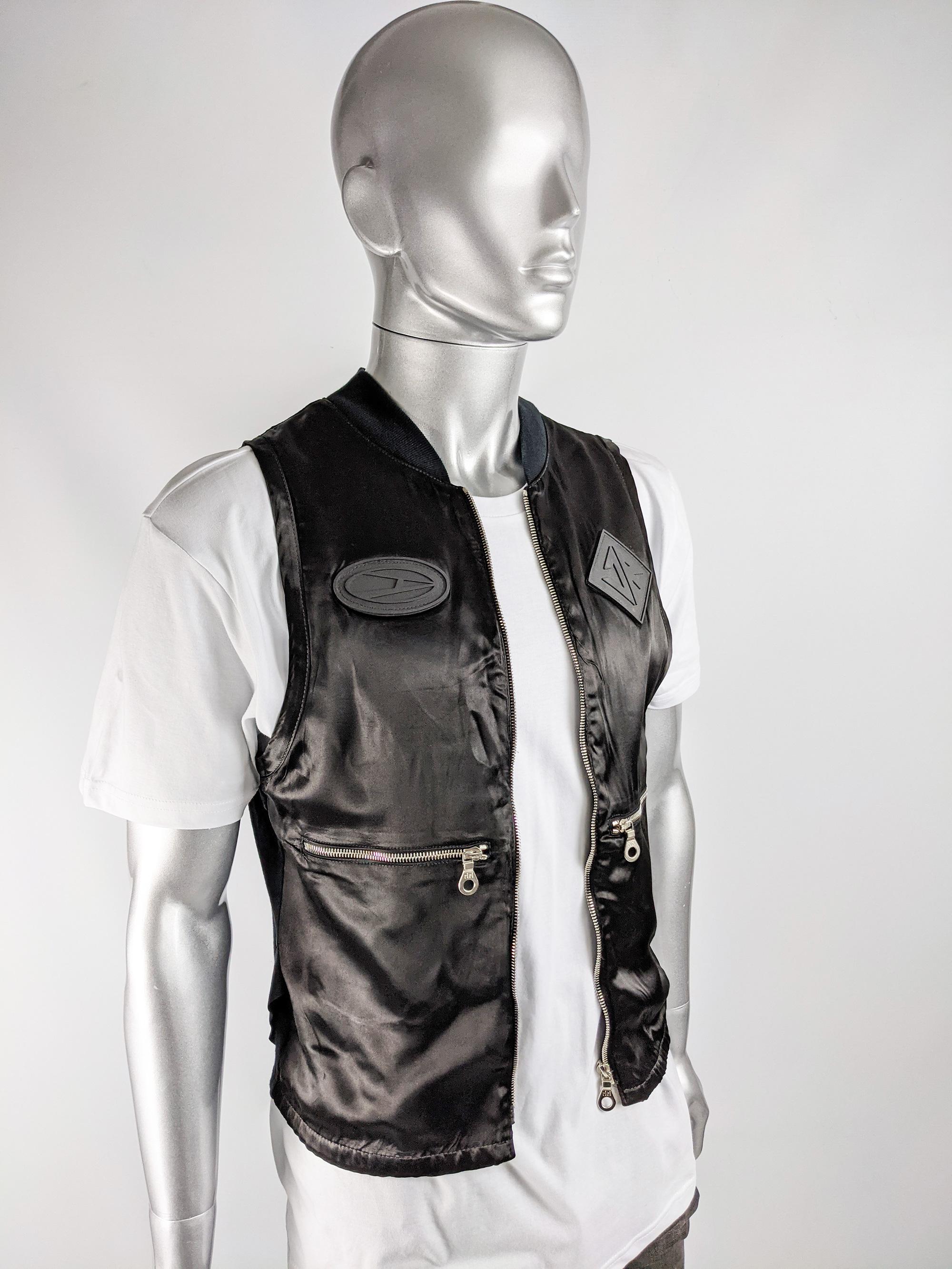 Men's John Richmond Destroy Vintage Mens Gilet Fashion Vest