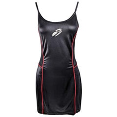 John Richmond Destroy Womens Vintage Black Jersey & Mesh Sporty Dress