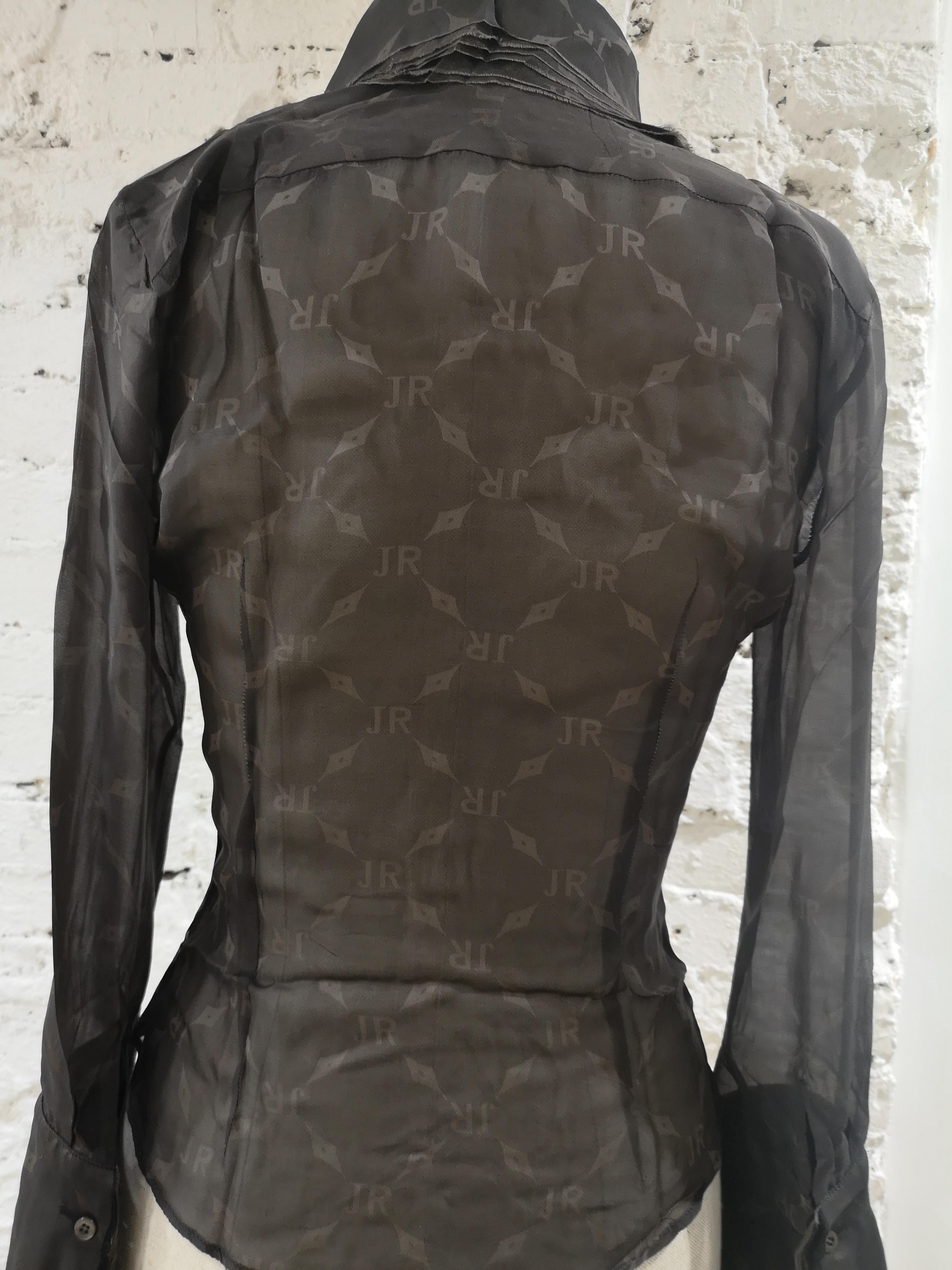 John Richmond see-through silk shirt For Sale 1