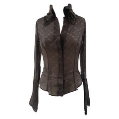 Camicia in seta trasparente di John Richmond