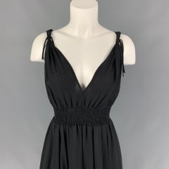JOHN RICHMOND - Taglia 6 - Vestito con spalline annodate e linea ad A in nero