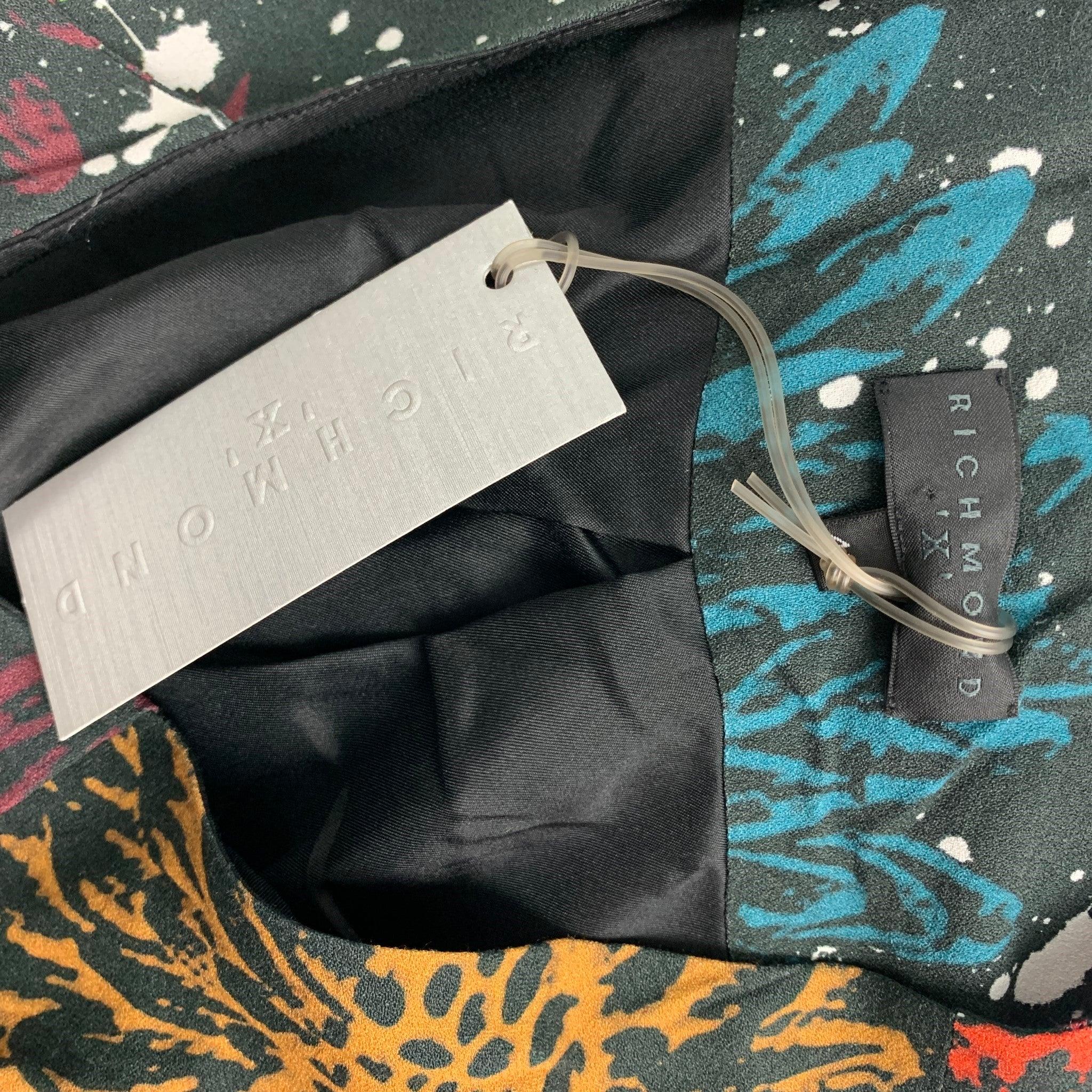 JOHN RICHMOND taille 6 imprimé multicolore en vente 1