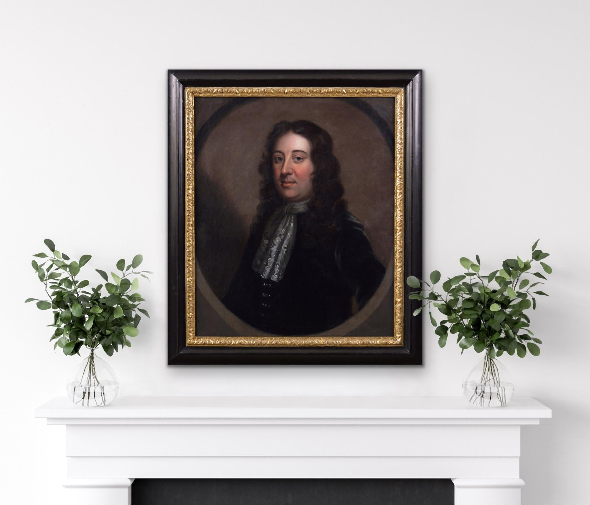 17th Century portrait oil painting of a gentleman For Sale 1