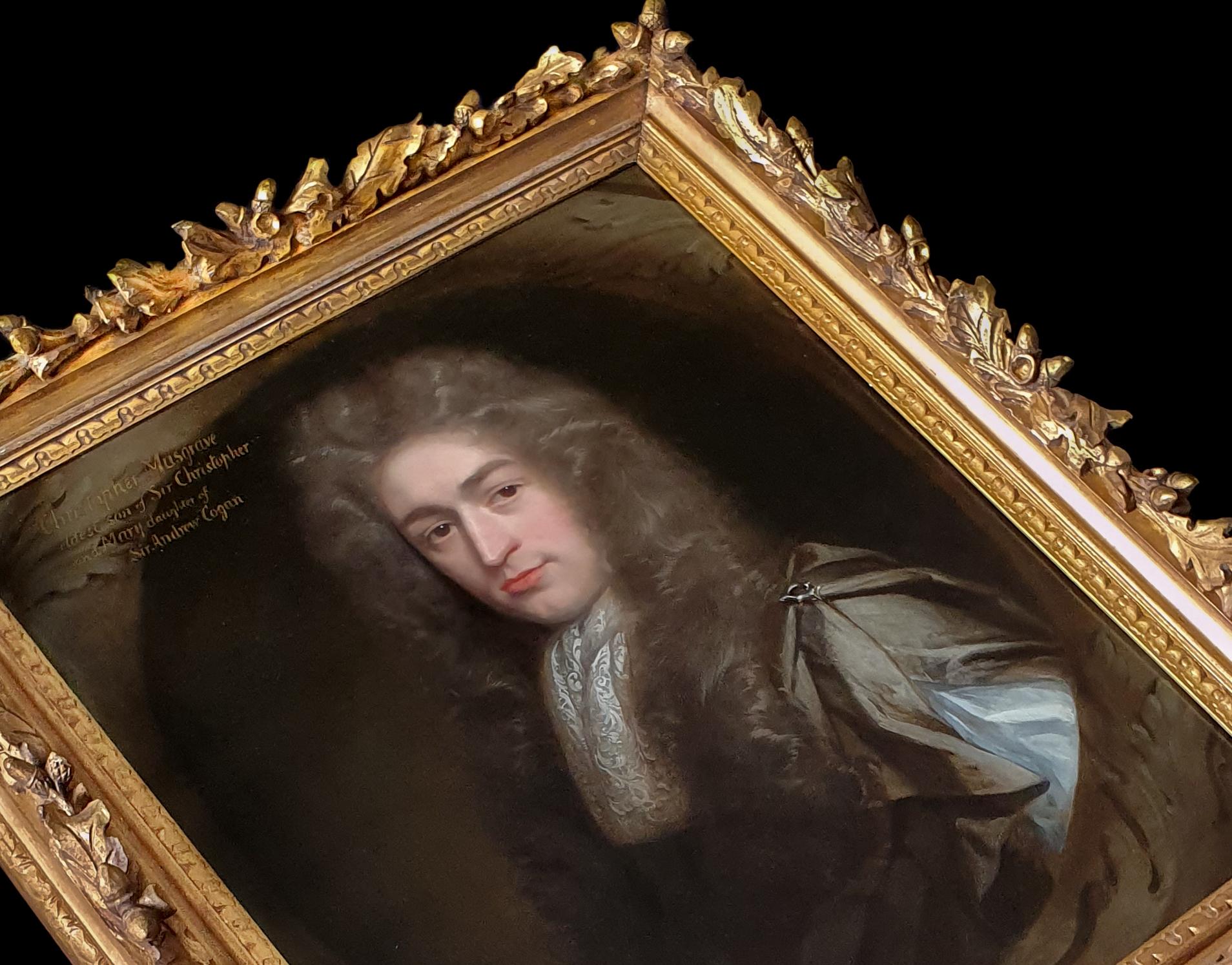Portrait of Christopher Musgrave (1664-1718) circa 1690 - Painting by John Riley