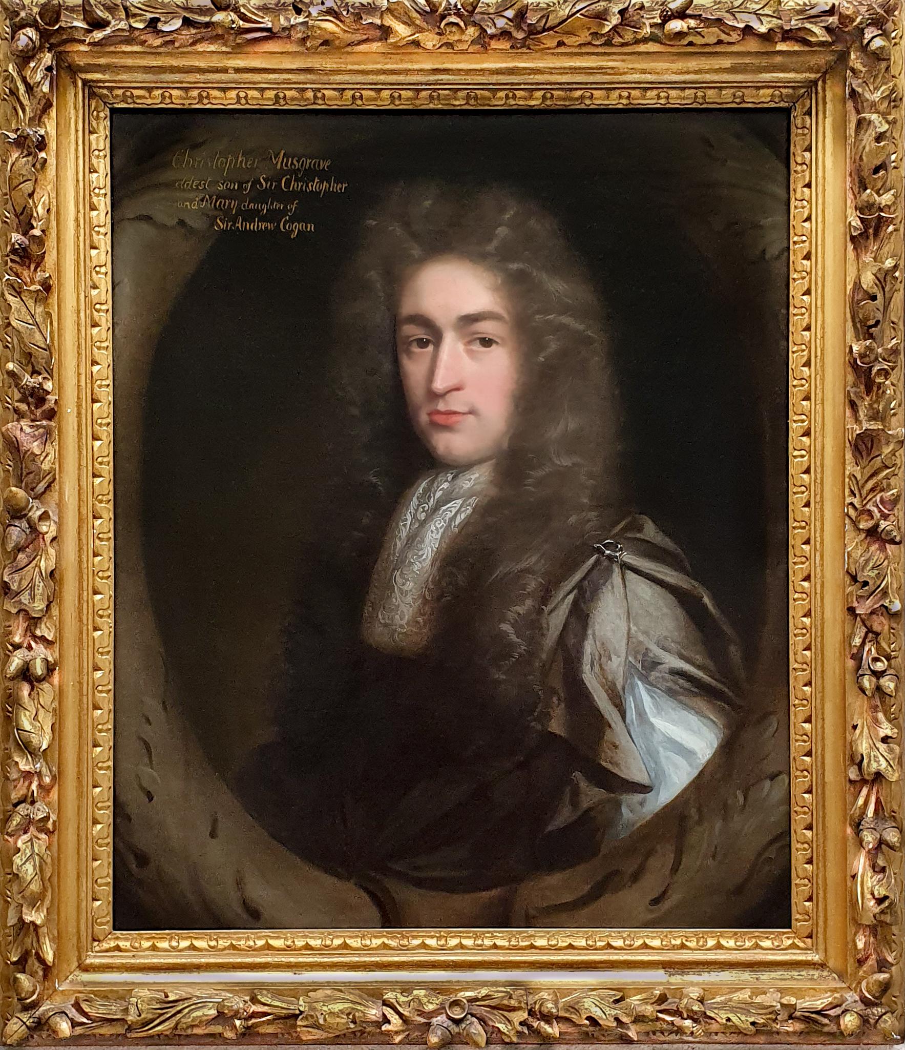 John Riley Portrait Painting - Portrait of Christopher Musgrave (1664-1718) circa 1690
