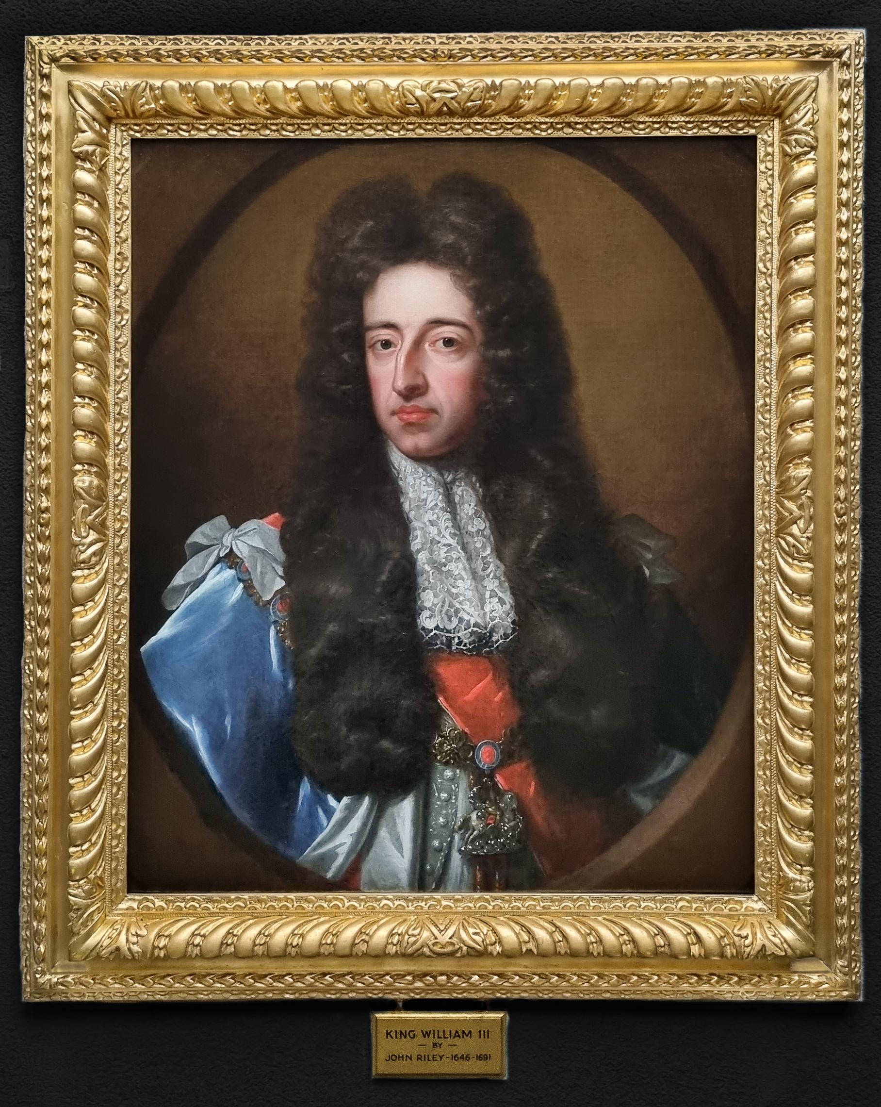 Portrait of King William III, King of Great Britain c.1691; Antique Painting