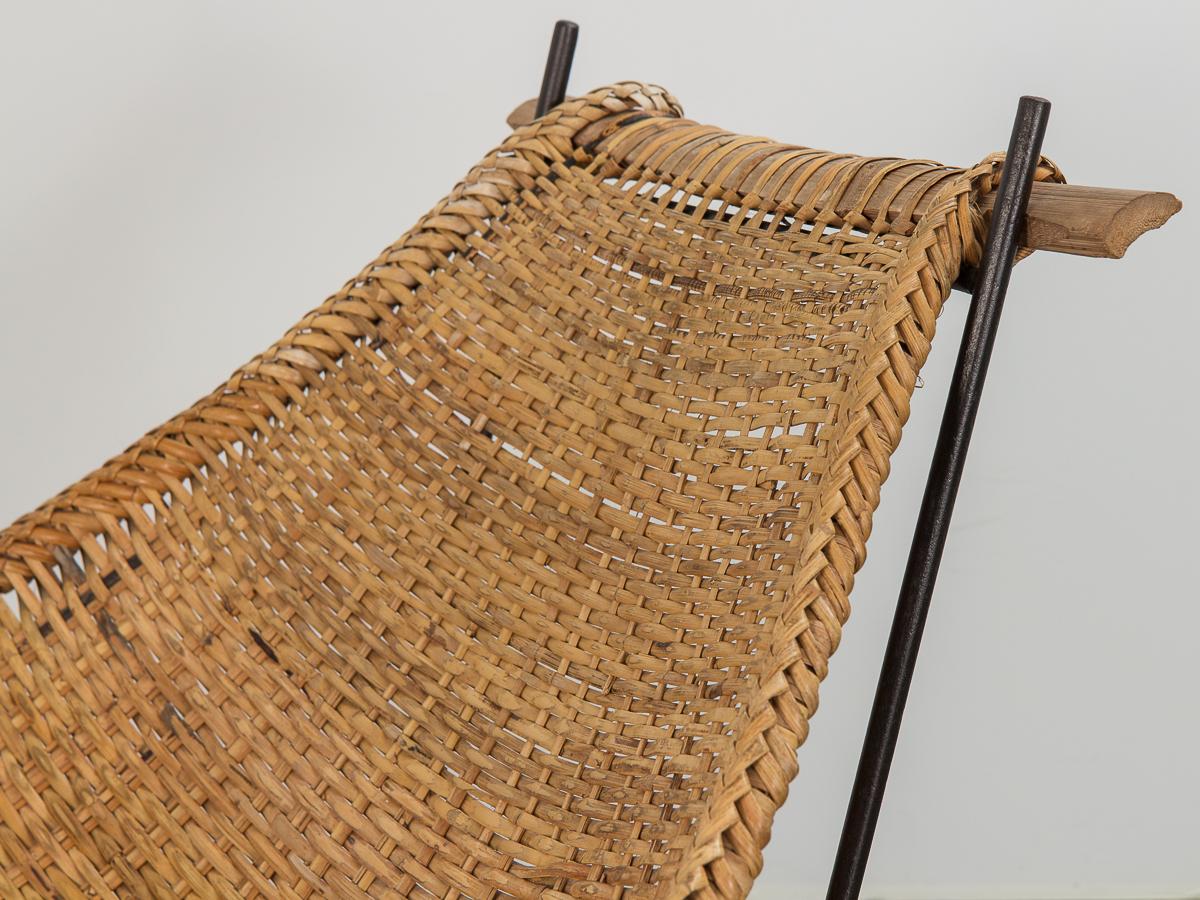 20ième siècle Fauteuil de salon en rotin Duyan de John Risley