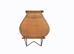 John Risley Iron and Cane Lounge Chair