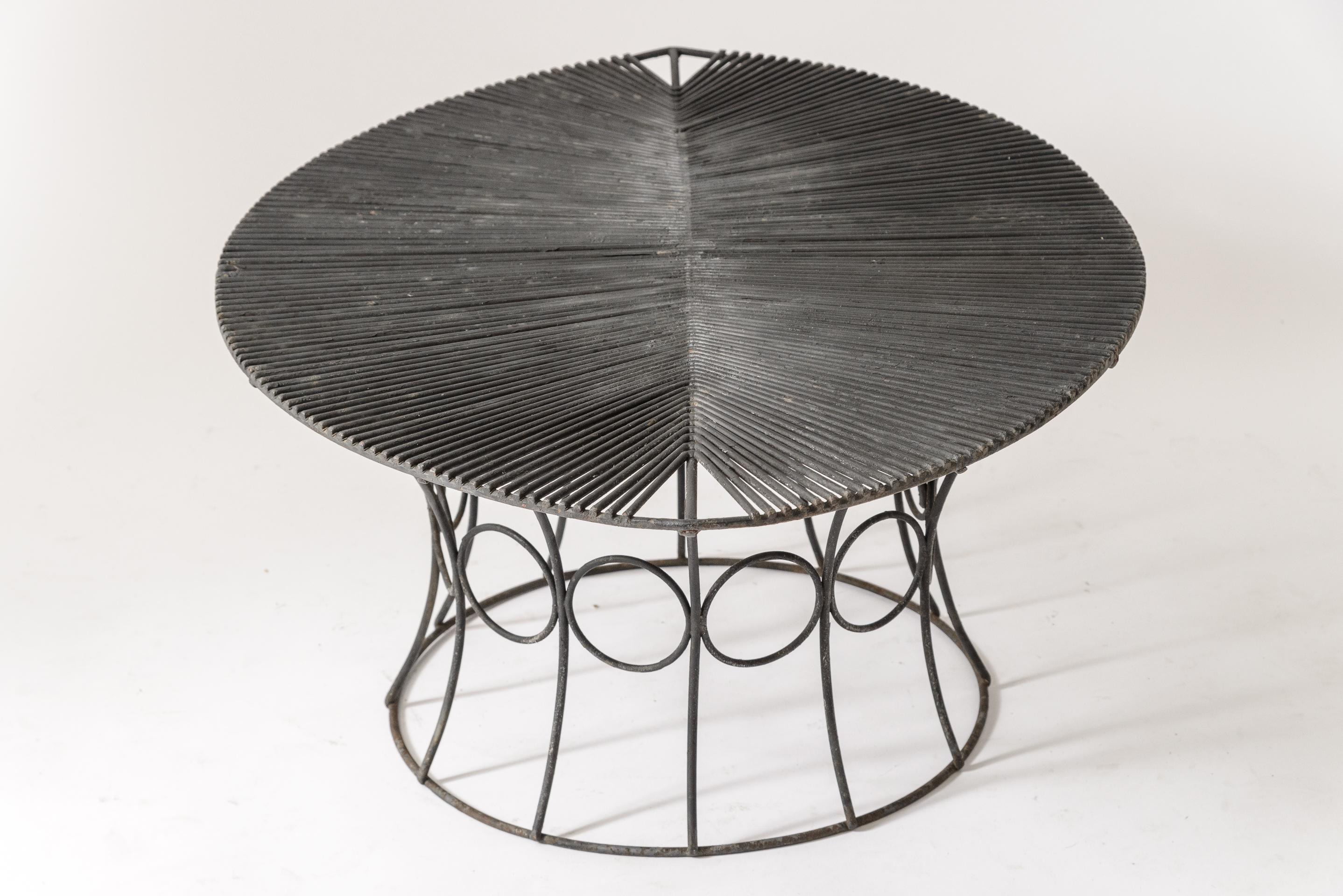 Steel John Risley Leaf Shaped Table For Sale
